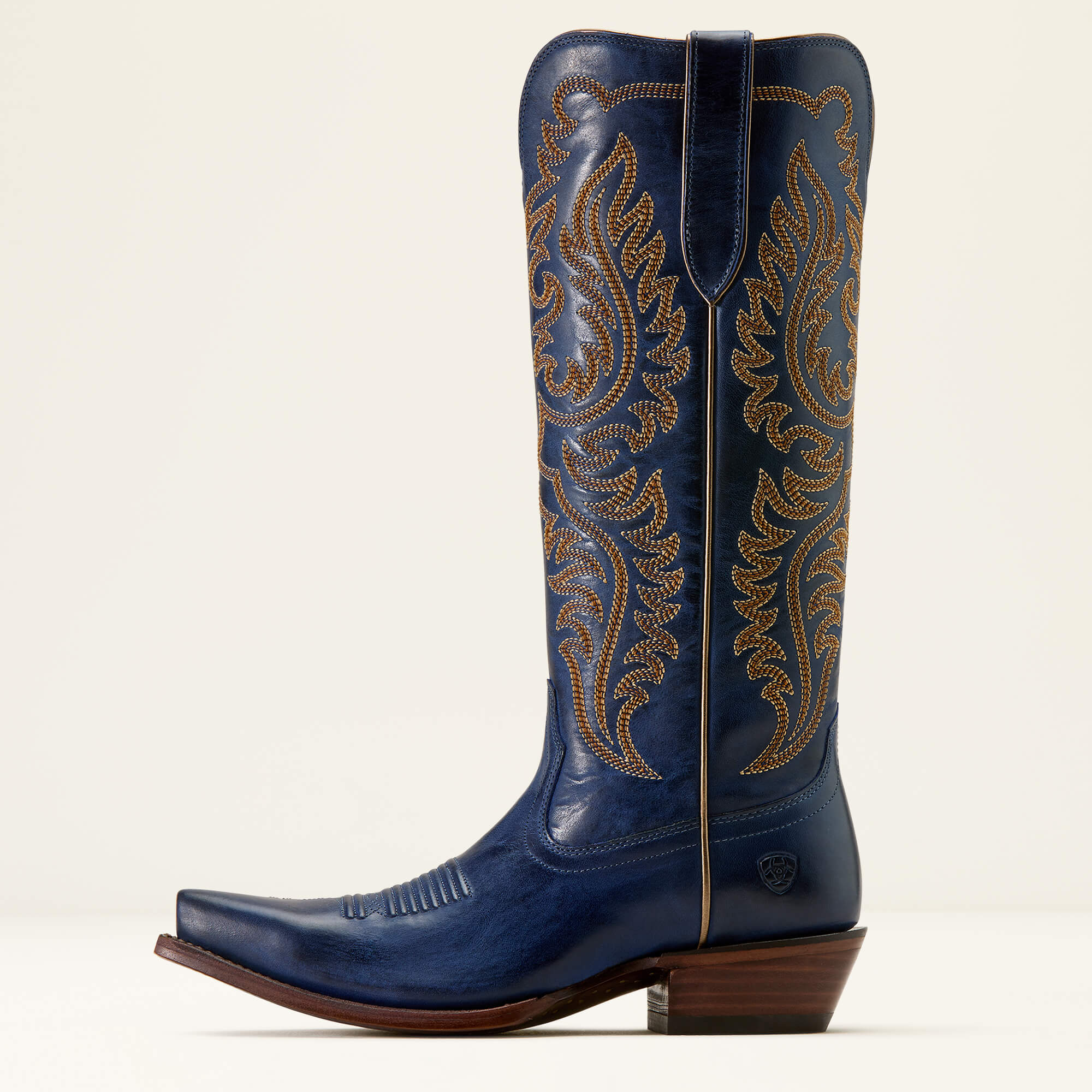 Ellamore X Toe Western Boot Side - ROYAL COBALT