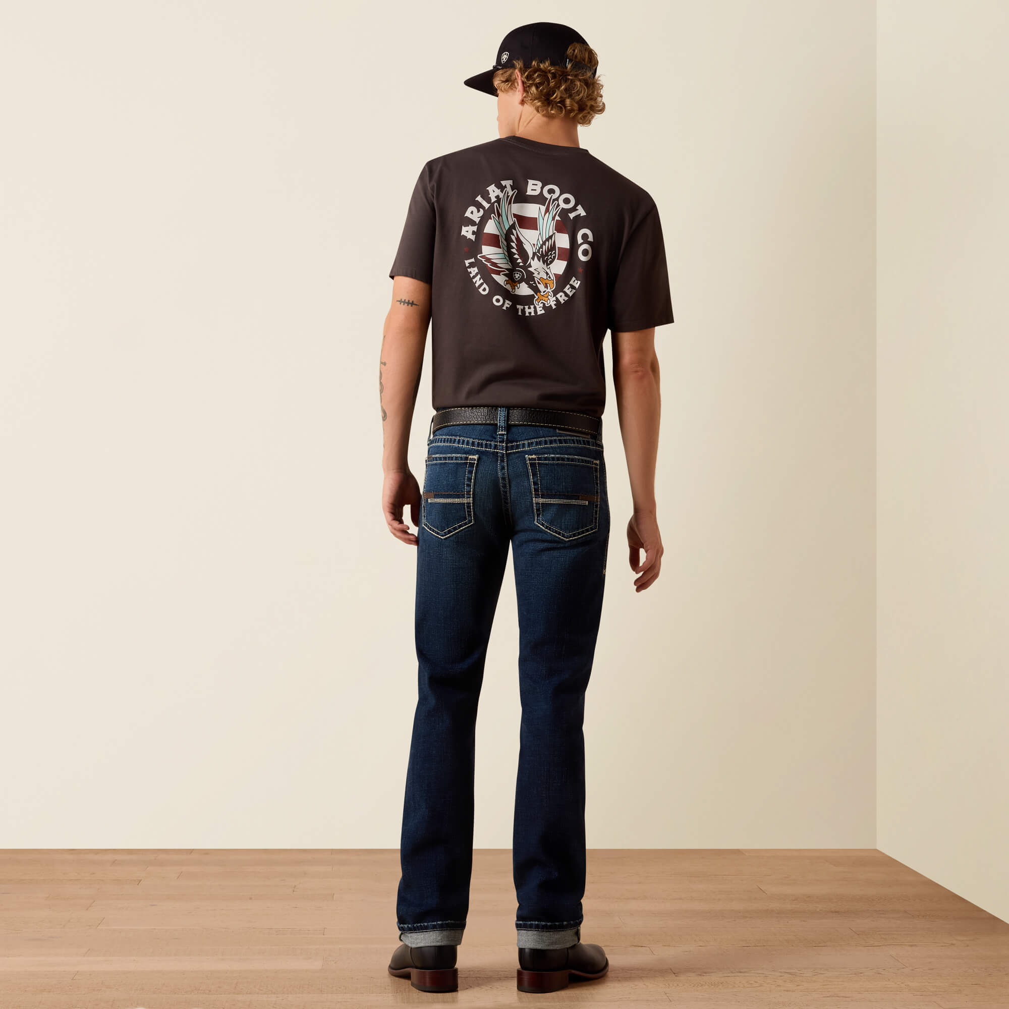M8 Modern Carlington Slim Straight Leg Jeans Back - HILLCREST