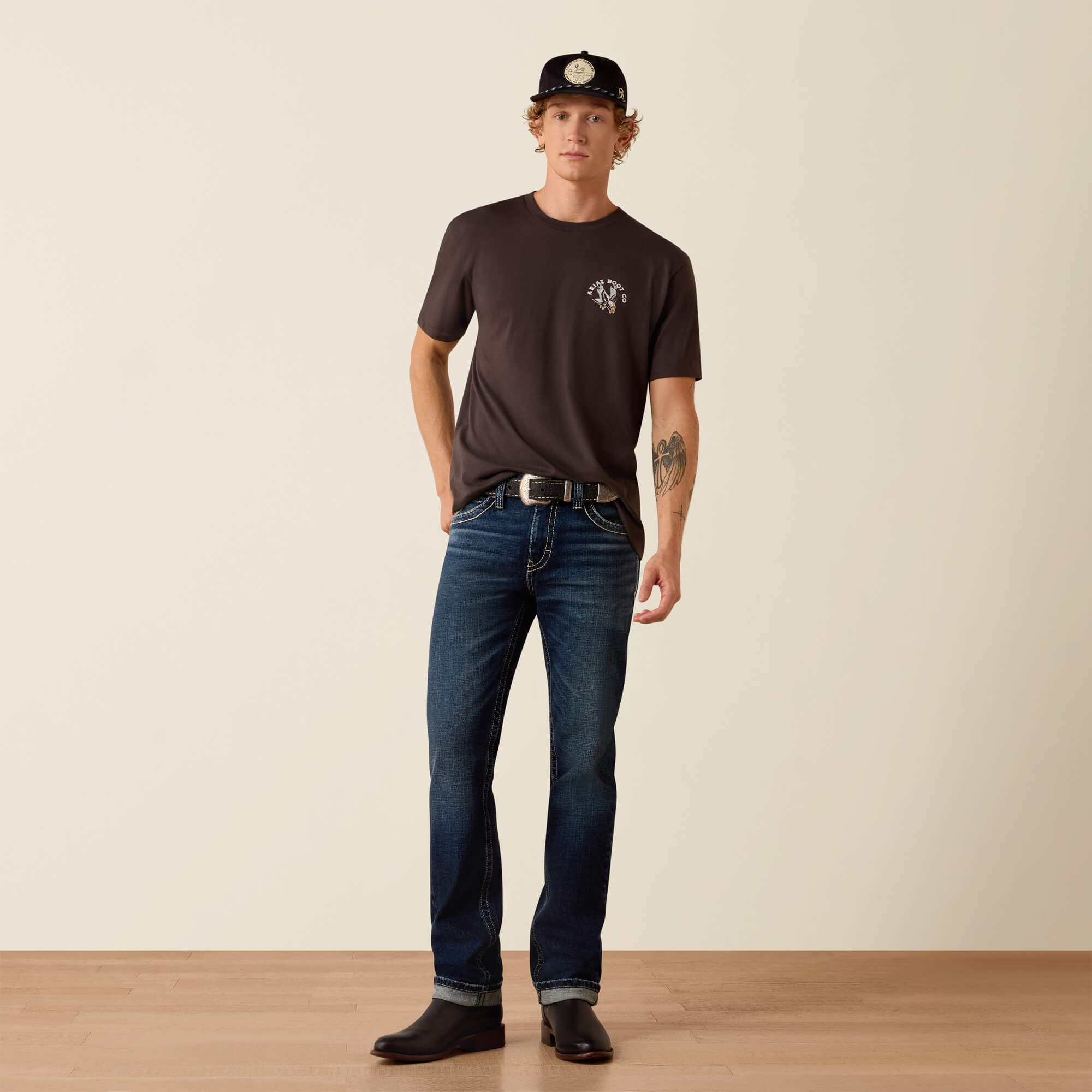M8 Modern Carlington Slim Straight Leg Jeans Full - HILLCREST