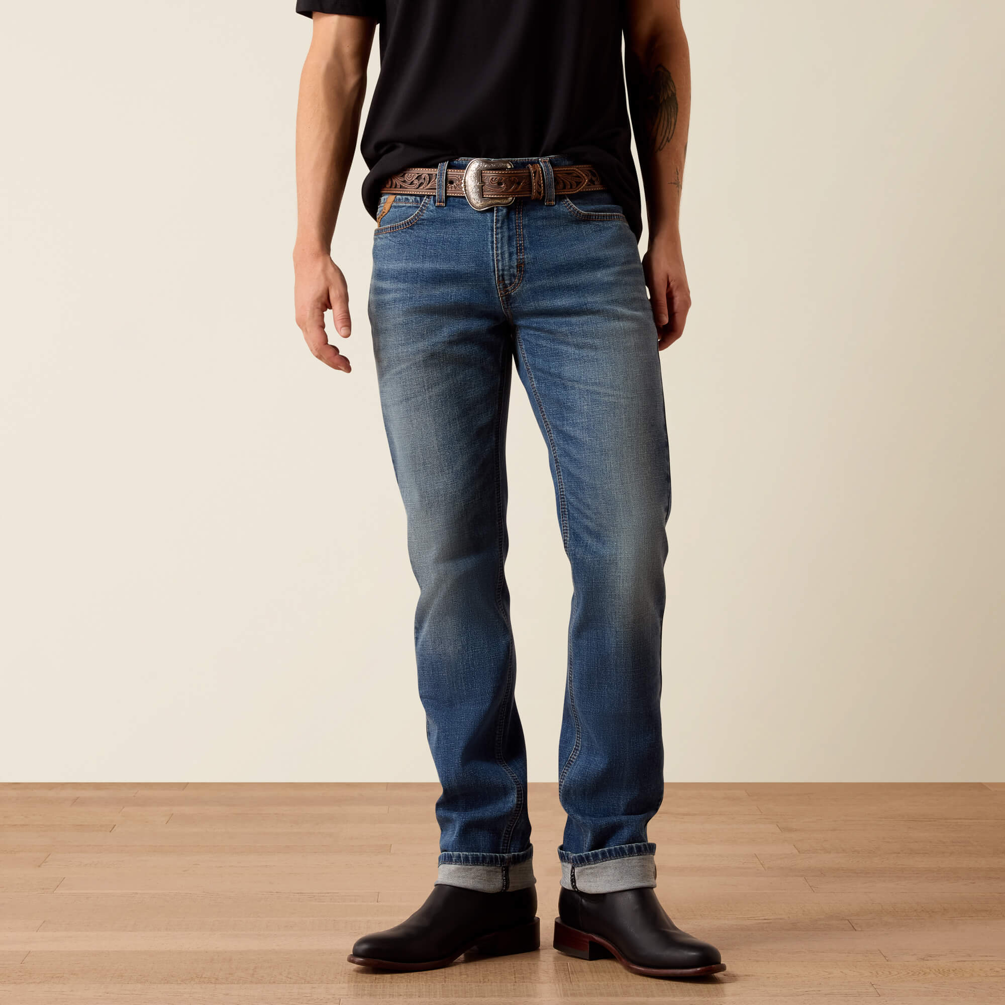 M8 Modern Crosby Straight Leg Jeans Front - ZANE