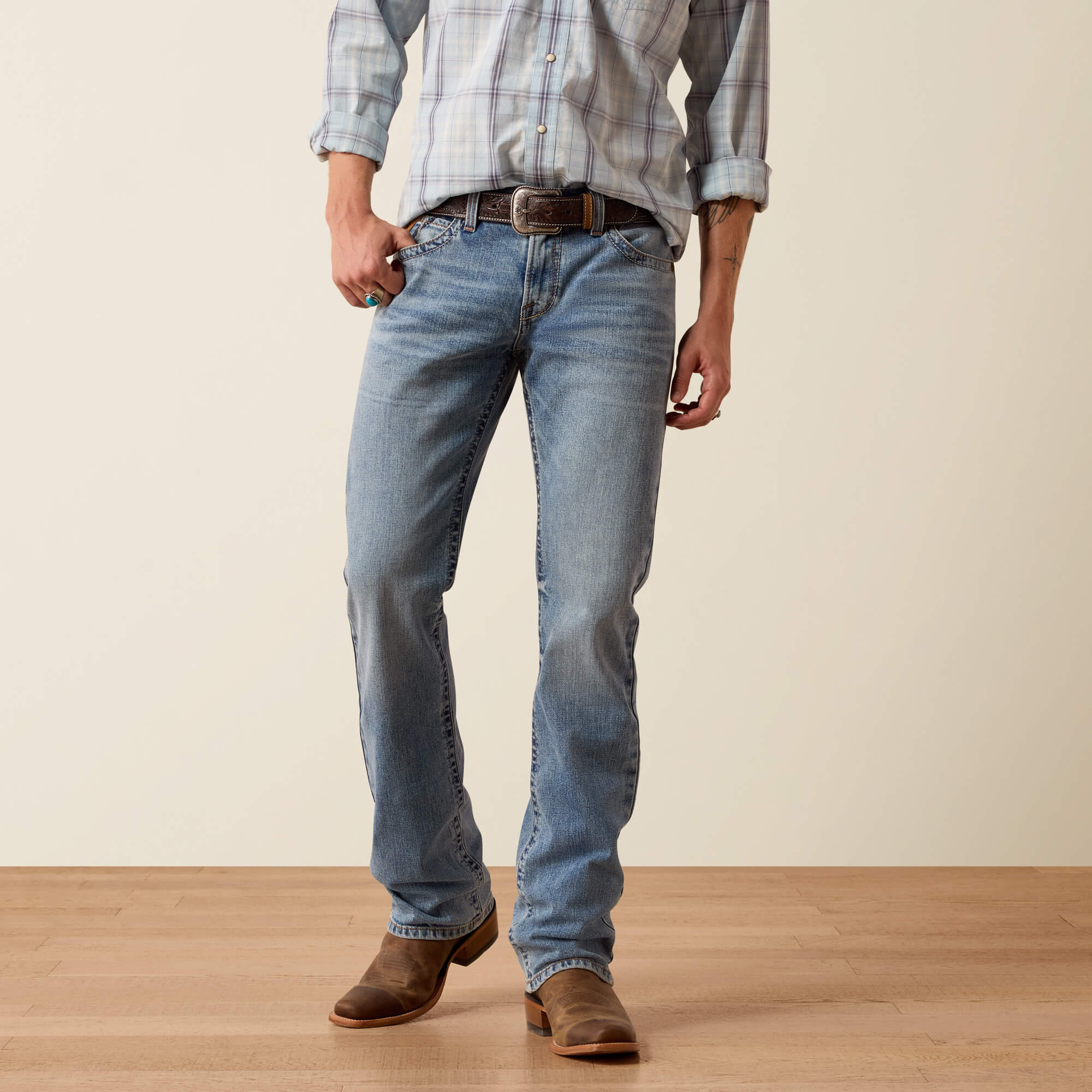 M7 Slim Bolt Straight Leg Jeans Front - EMMETT