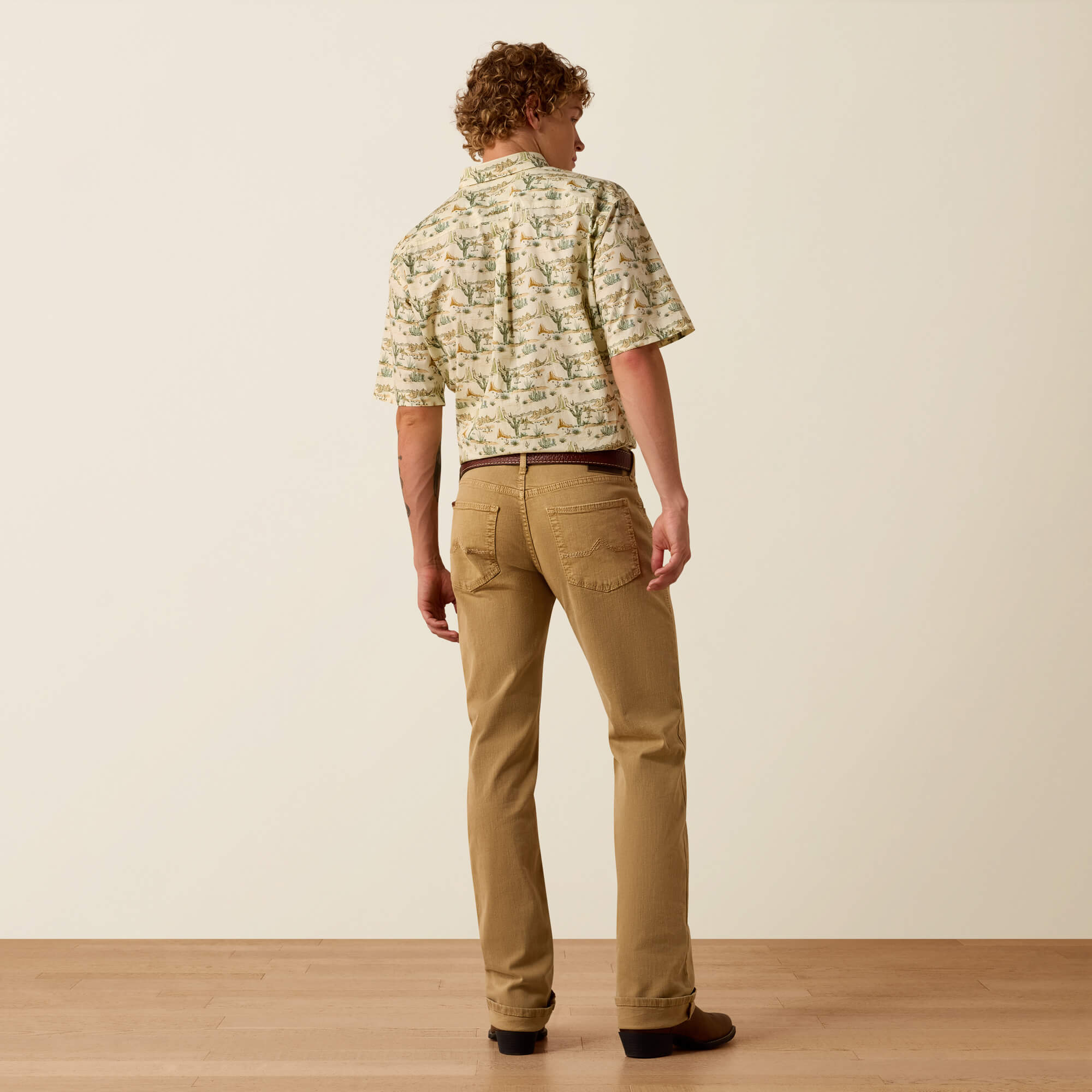 M5 Straight Oliver Straight Leg Jeans Back - DARK KHAKI