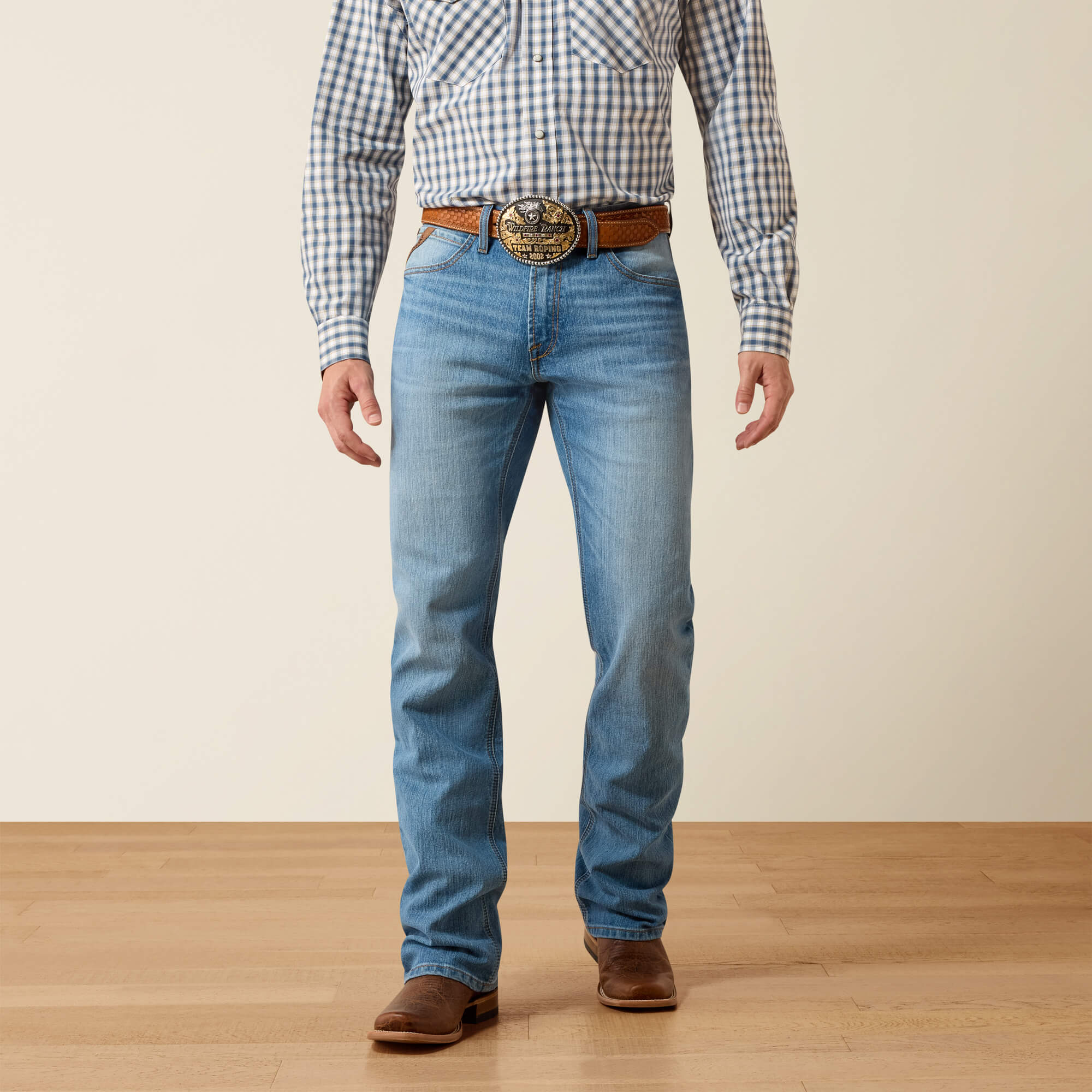 M4 Relaxed Tobias Boot Cut Jeans Front - DOYLE