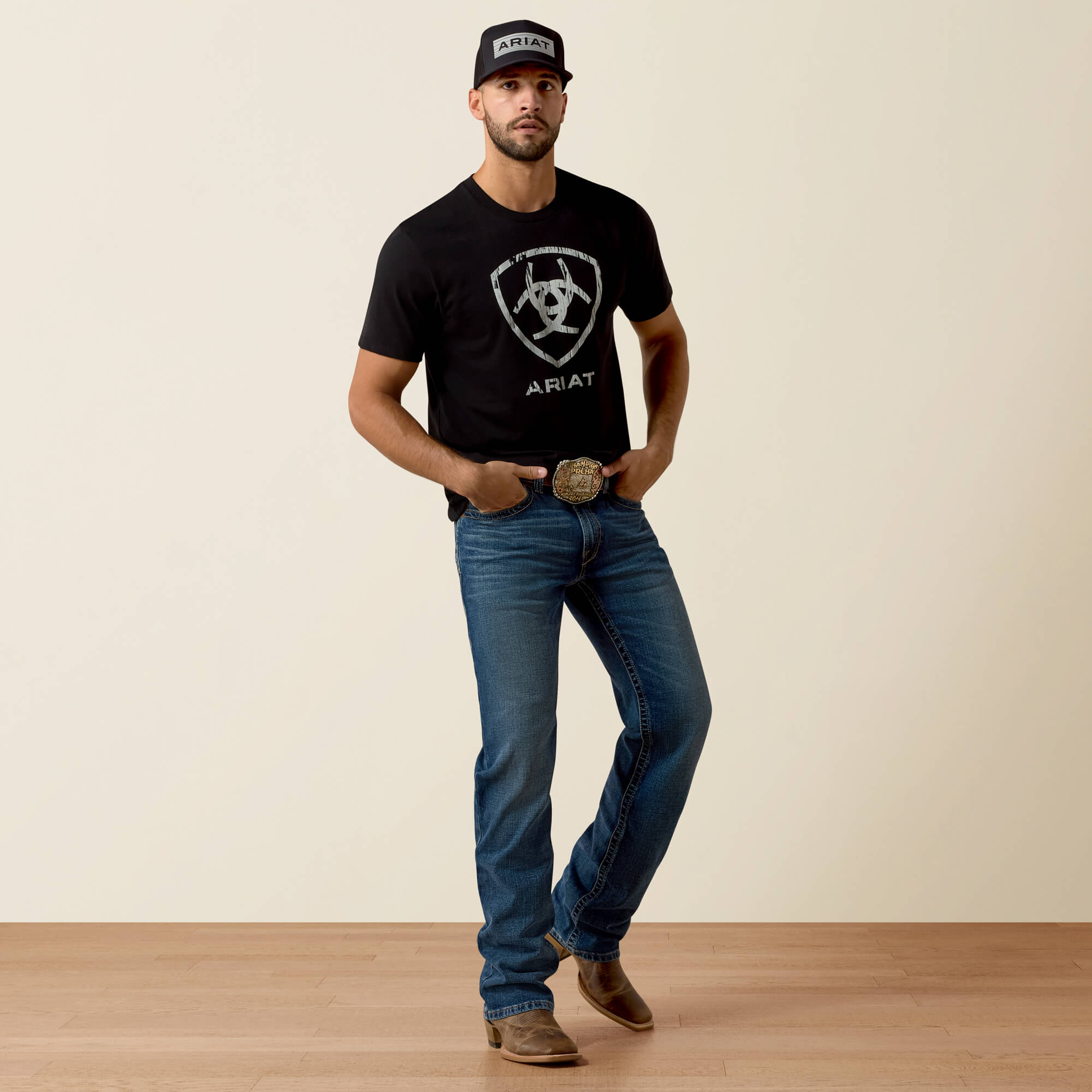 M4 Relaxed Thornton Boot Cut Jeans Full - HEATH