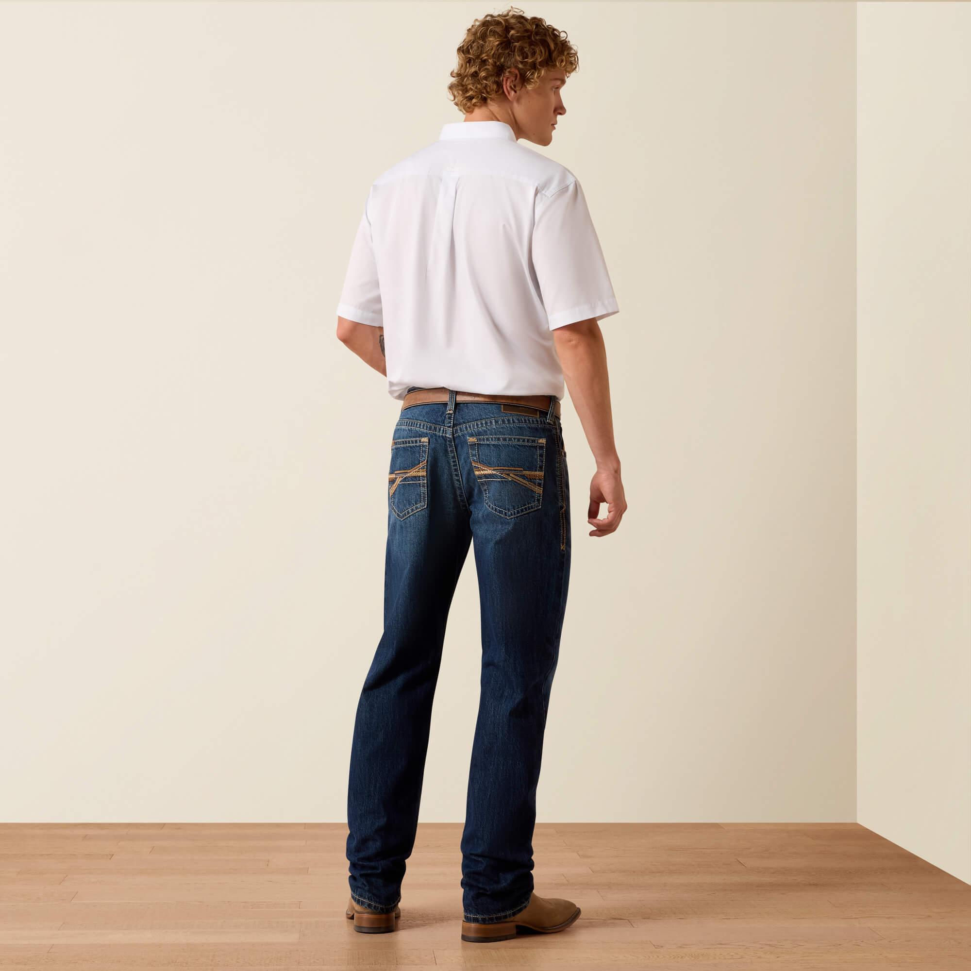M3 Loose Shawn Straight Leg Jeans Back - HAYES