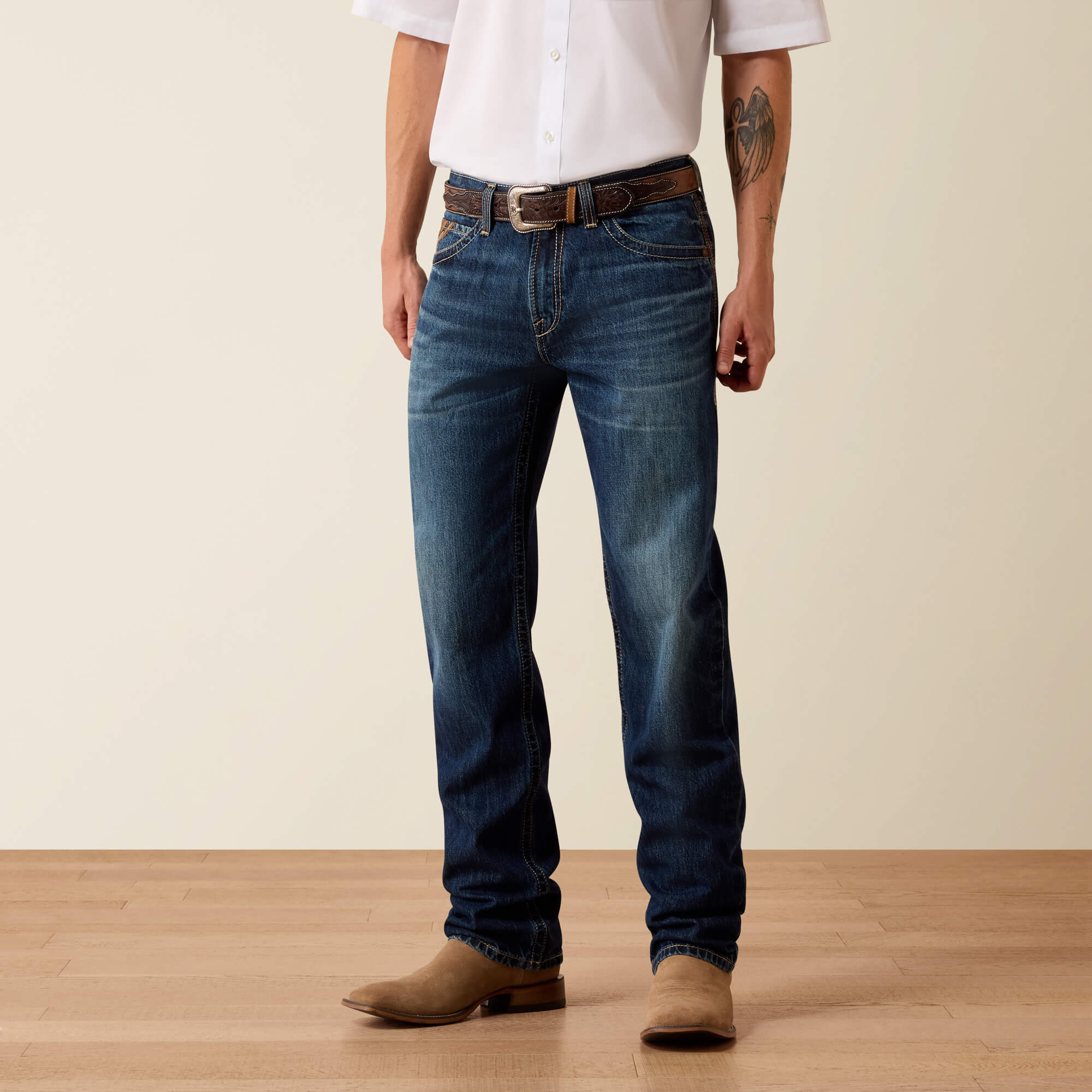 M3 Loose Shawn Straight Leg Jeans Front - HAYES