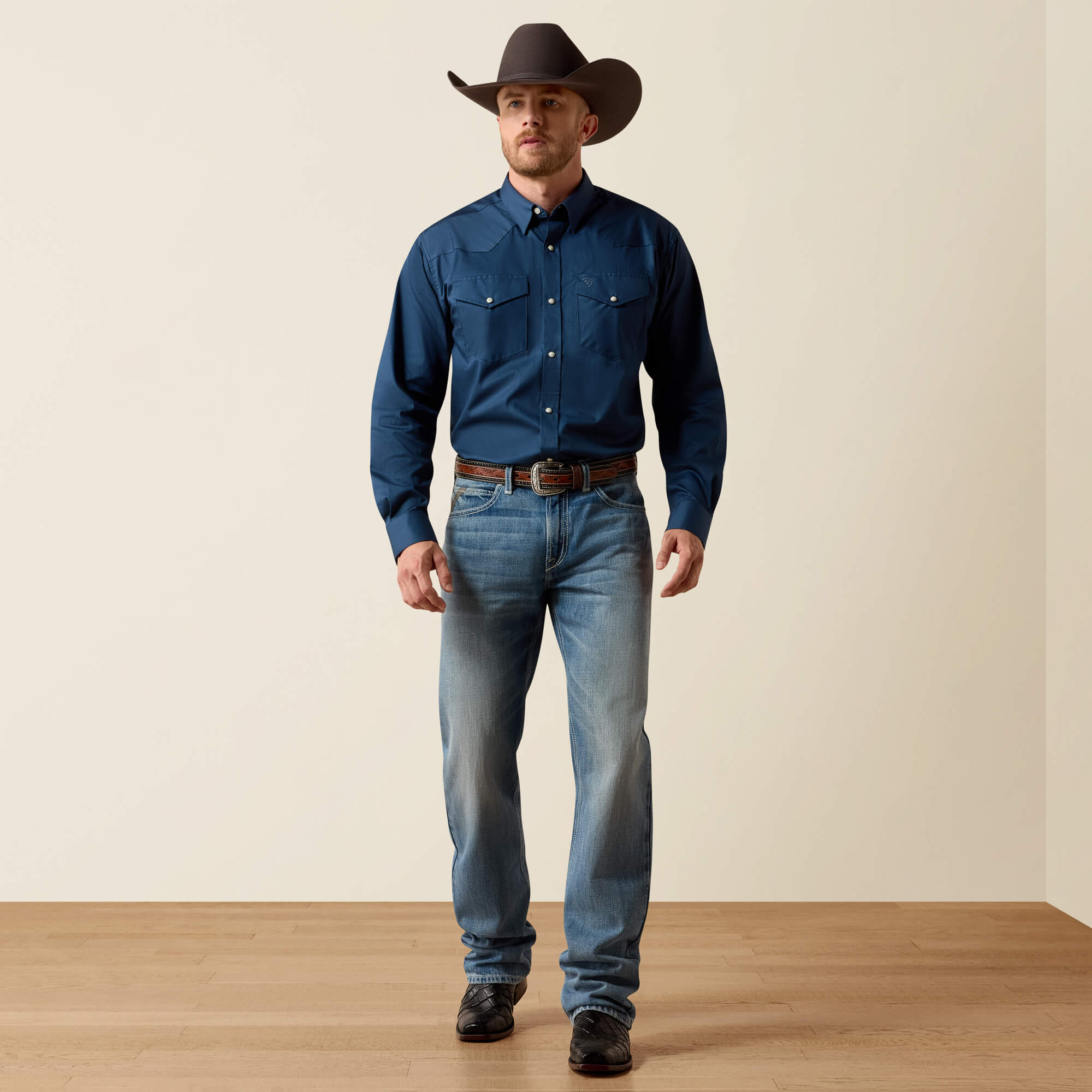 M2 Traditional Relaxed Chet Boot Cut Jeans Full - KASH