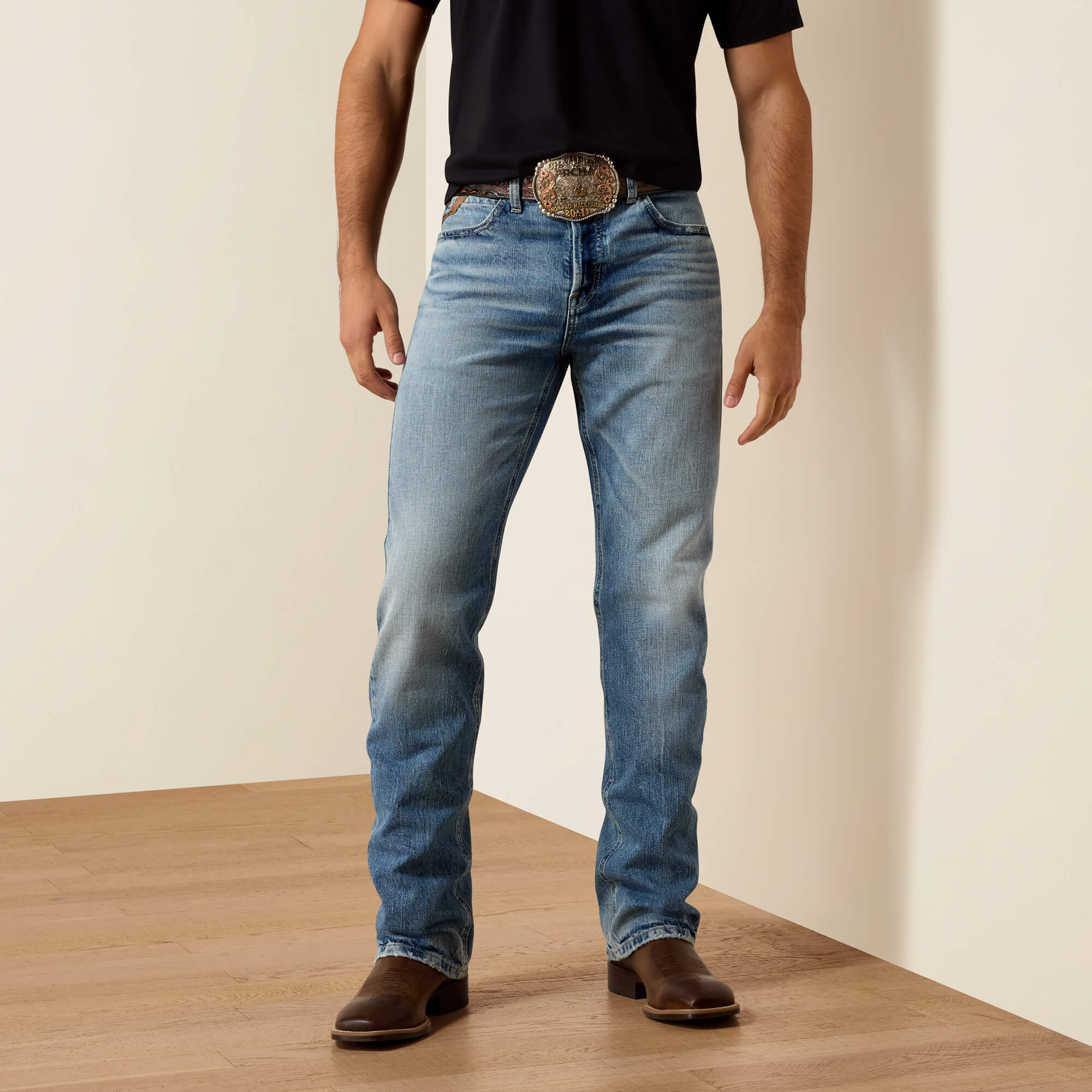 M7 Slim Tex Classic Rise Straight Leg Jeans Front - RANGER