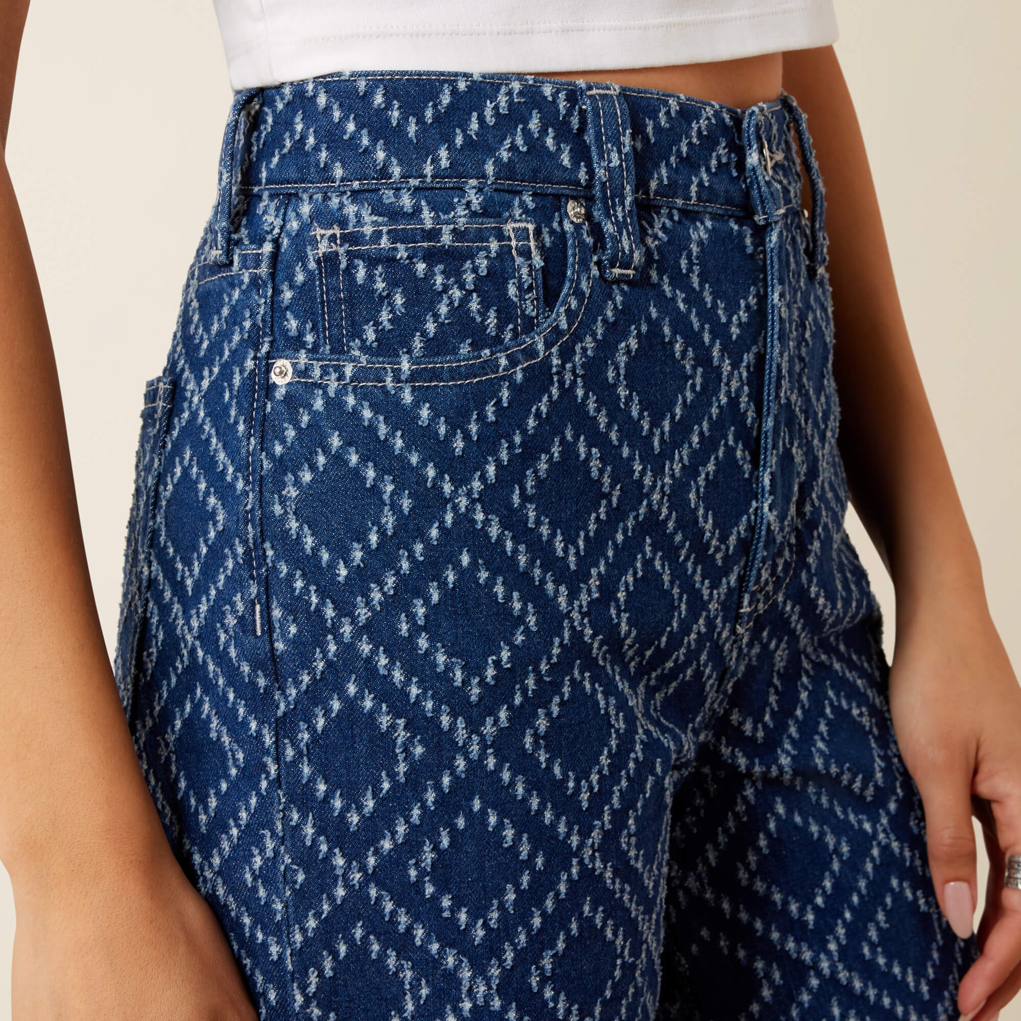High Rise Jazmine Wide Leg Jeans 01 - NEEDLE PUNCH