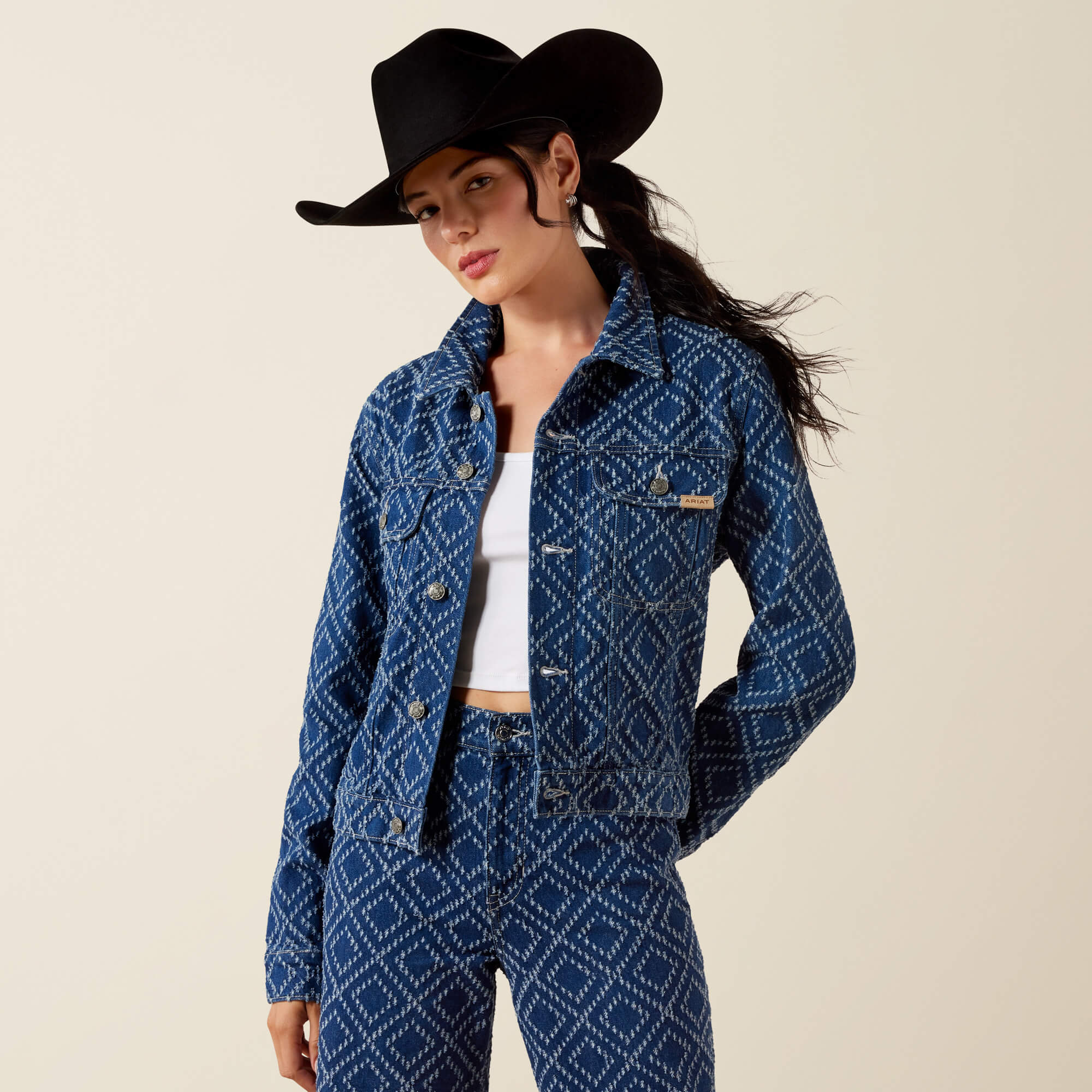 Boxy Crop Jacket 01 - NEEDLE PUNCH