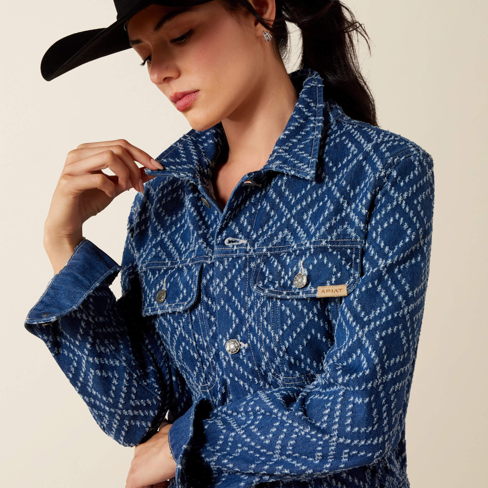 Boxy Crop Jacket 02 - NEEDLE PUNCH