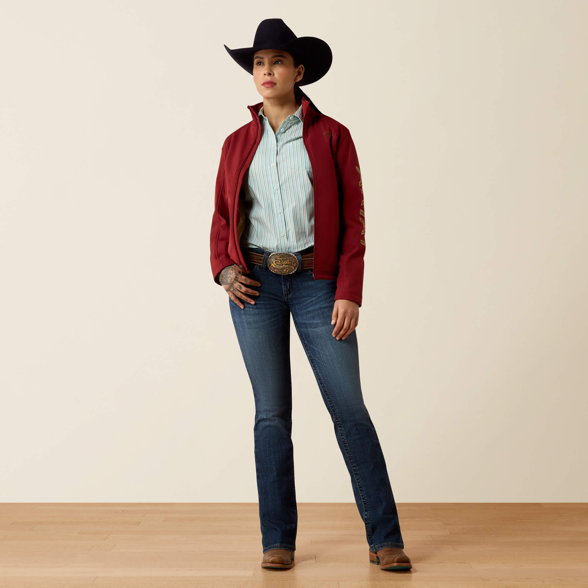 Mid Rise Luisa Boot Cut Jeans Full - PASADENA