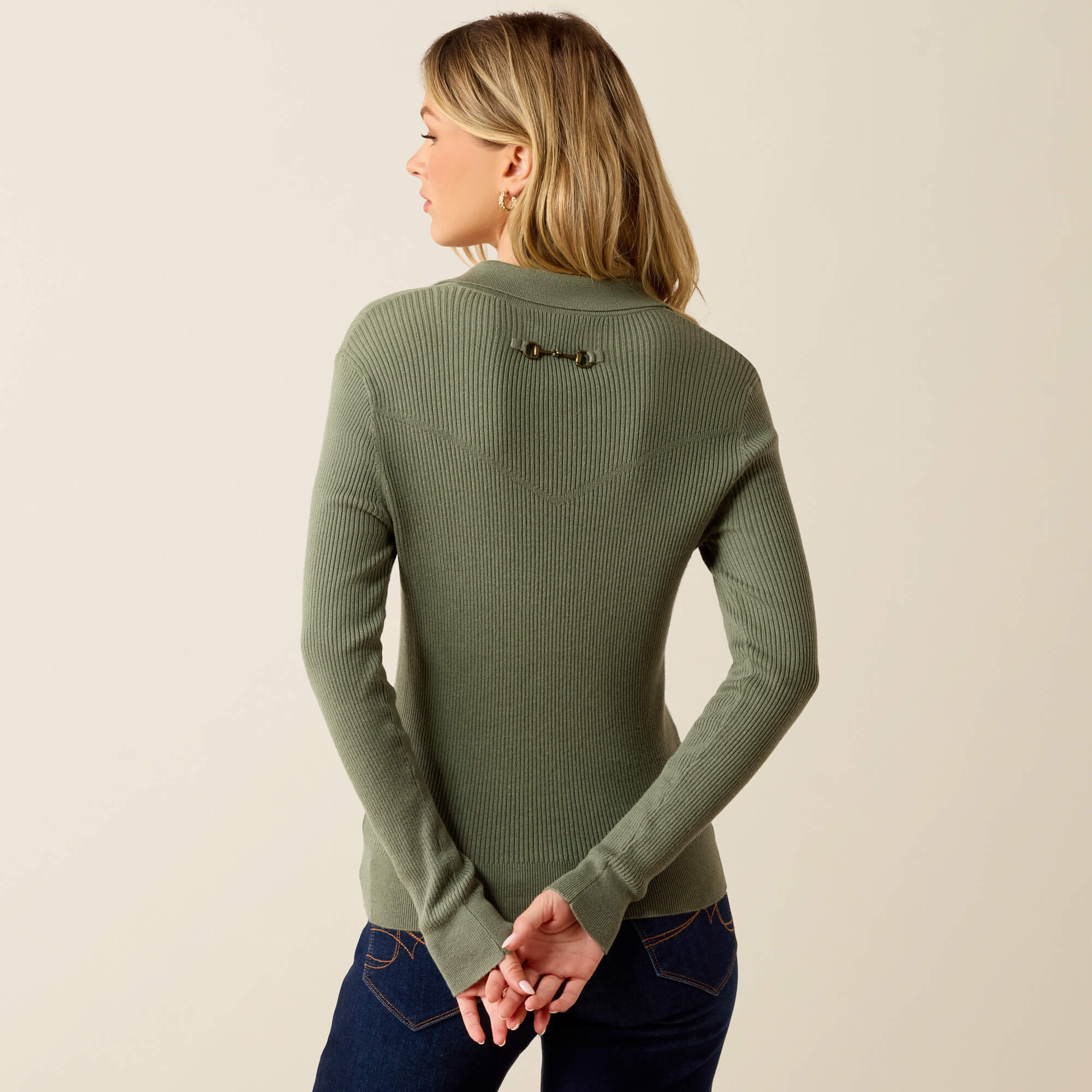 Winsthorpe Sweater Back - SEA SPRAY