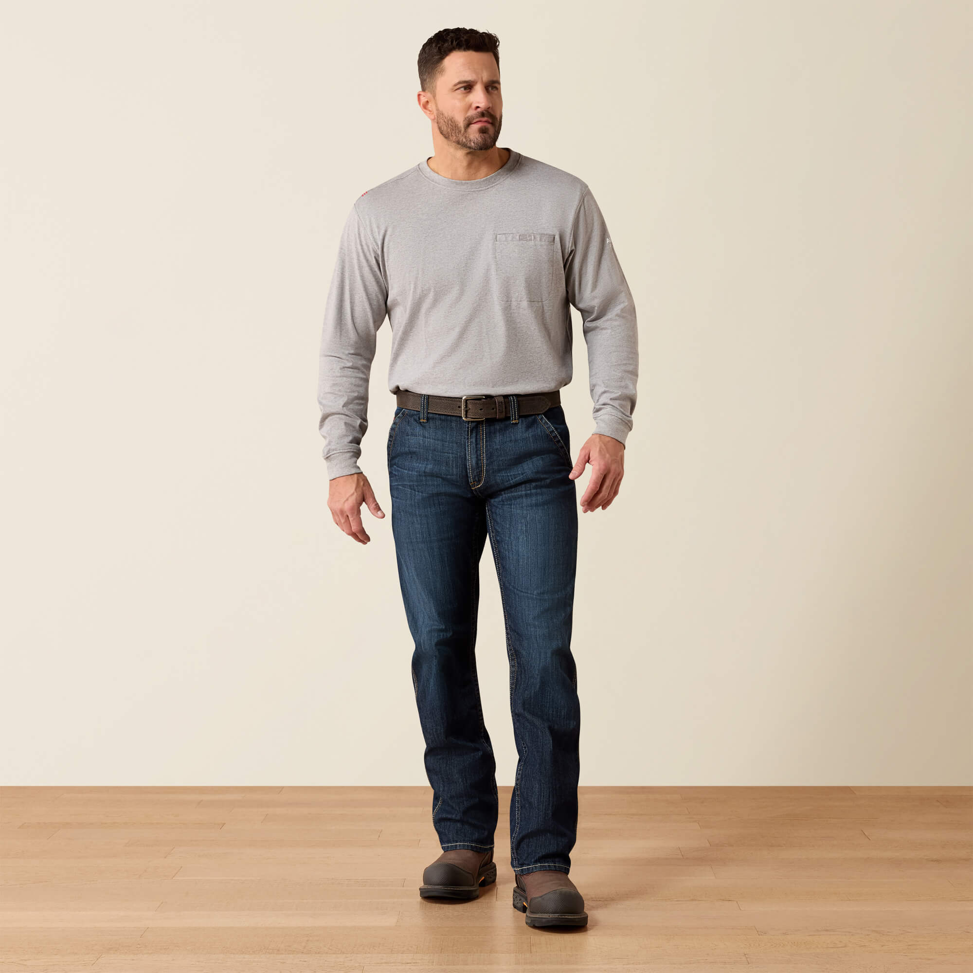 FR M5 Straight DuraLight Workhorse Stretch Straight Leg Jeans Full - LASSEN