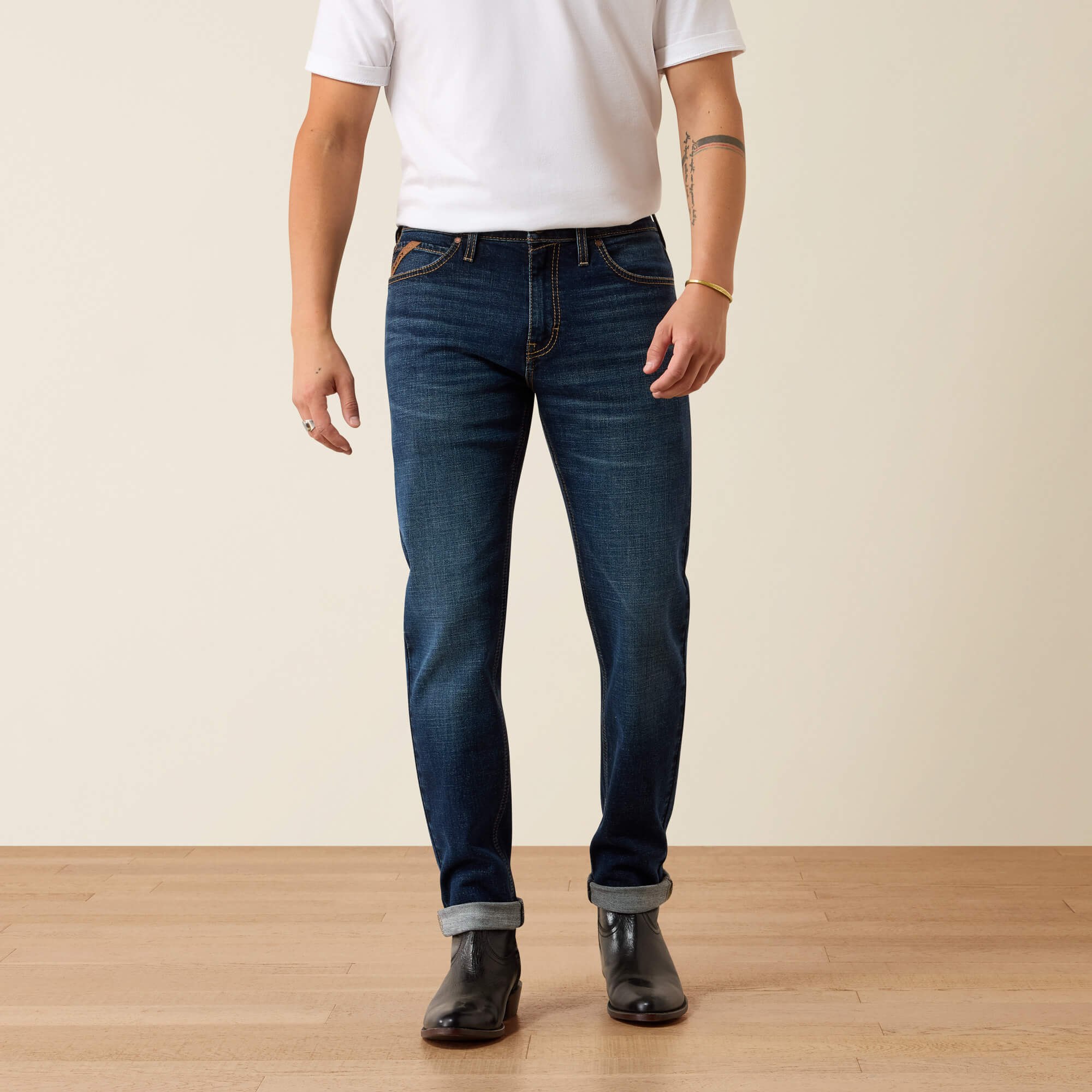 M8 Slim Hansen Taper Jeans Front - KYLE