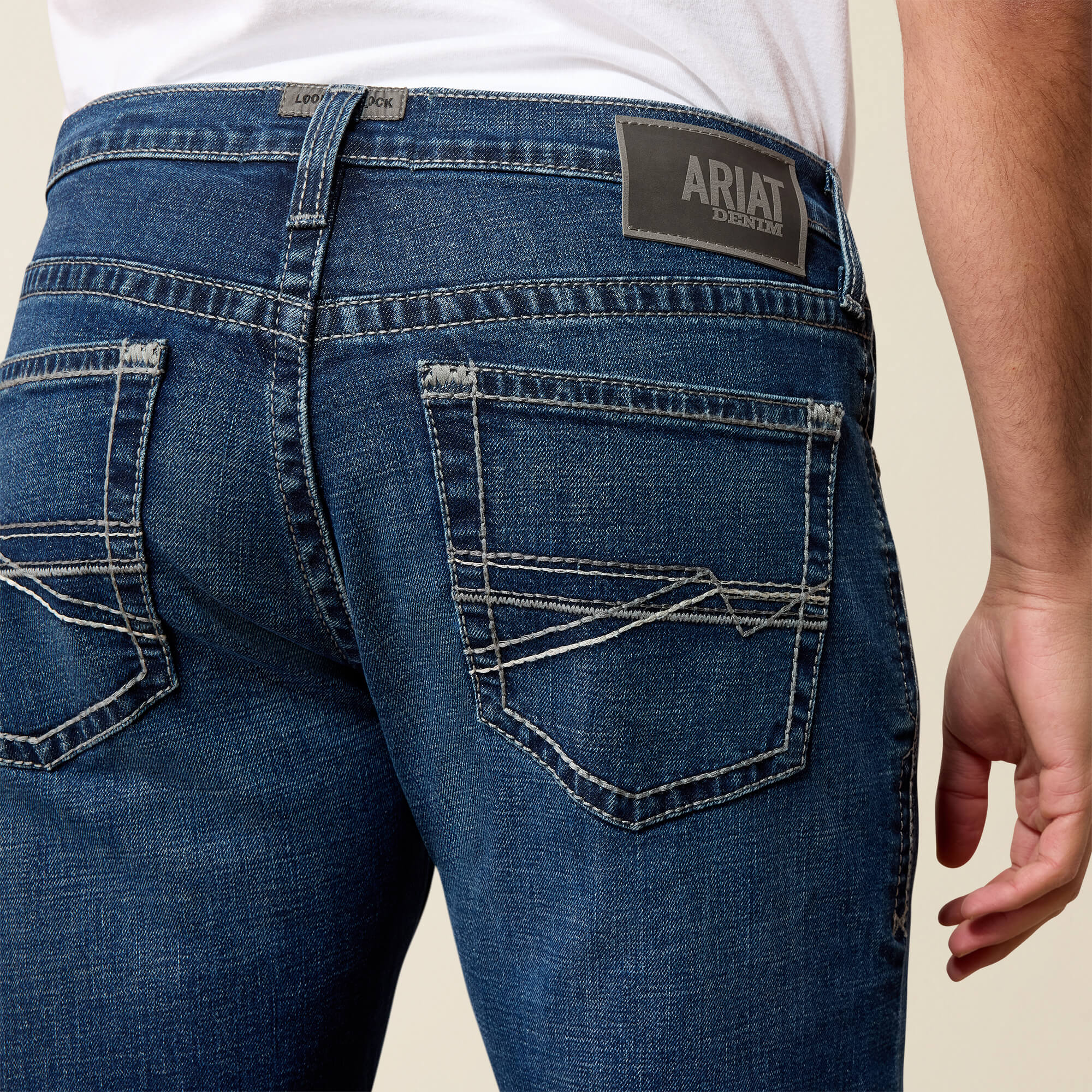 M2 Traditional Relaxed Ryler Boot Cut Jeans Back - KENNY