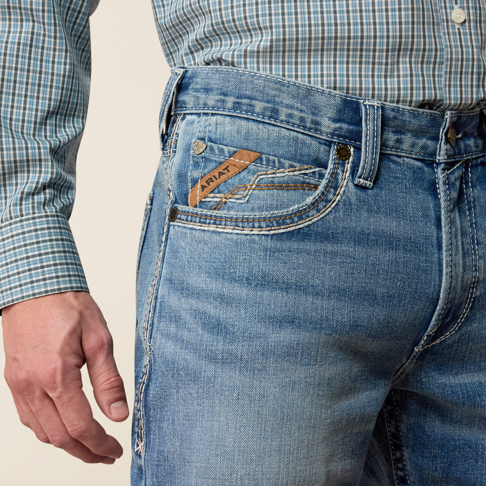 M2 Traditional Relaxed Marlon Boot Cut Jeans 02 - KEN