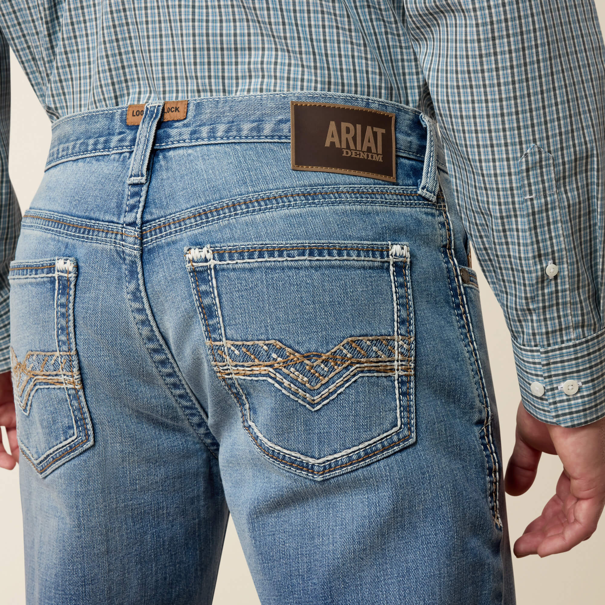 M2 Traditional Relaxed Marlon Boot Cut Jeans Back - KEN
