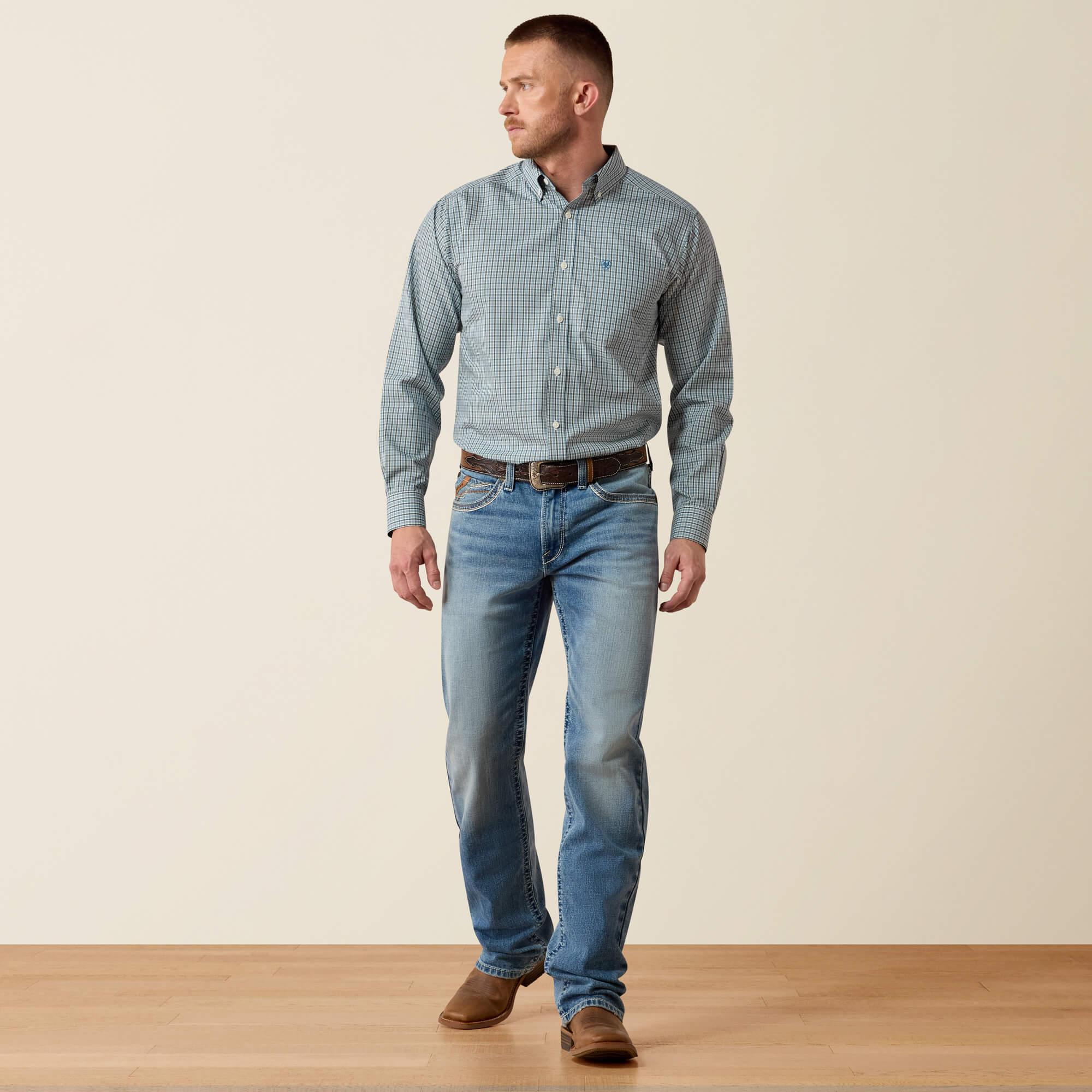 M2 Traditional Relaxed Marlon Boot Cut Jeans Full - KEN