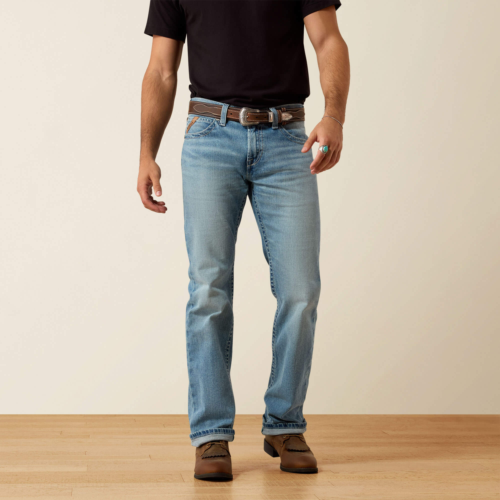 M7 Slim Casper Straight Leg Jeans Front - KAYNE