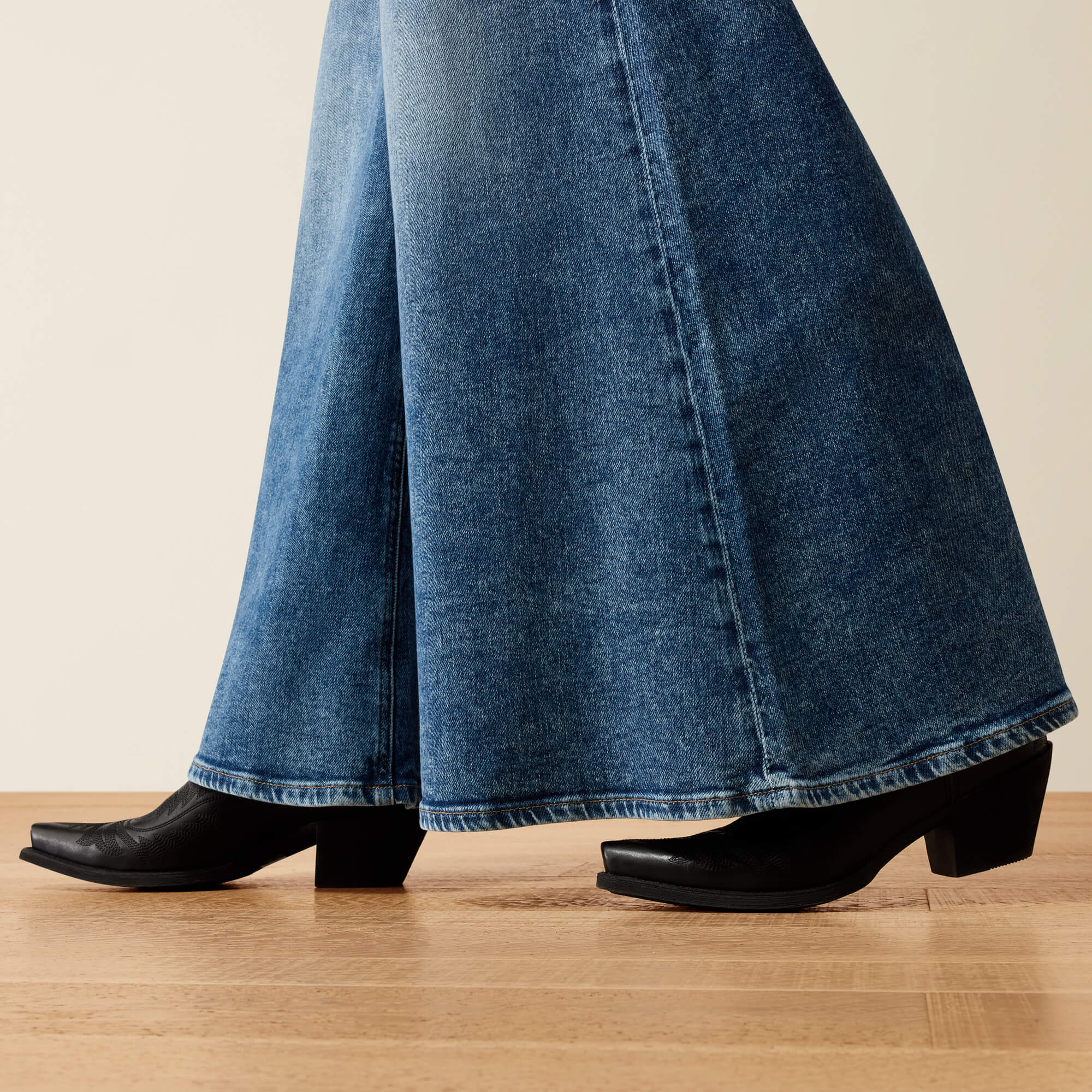 Ultra High Rise Iris Super Wide Leg Jeans 03 - MORAINE
