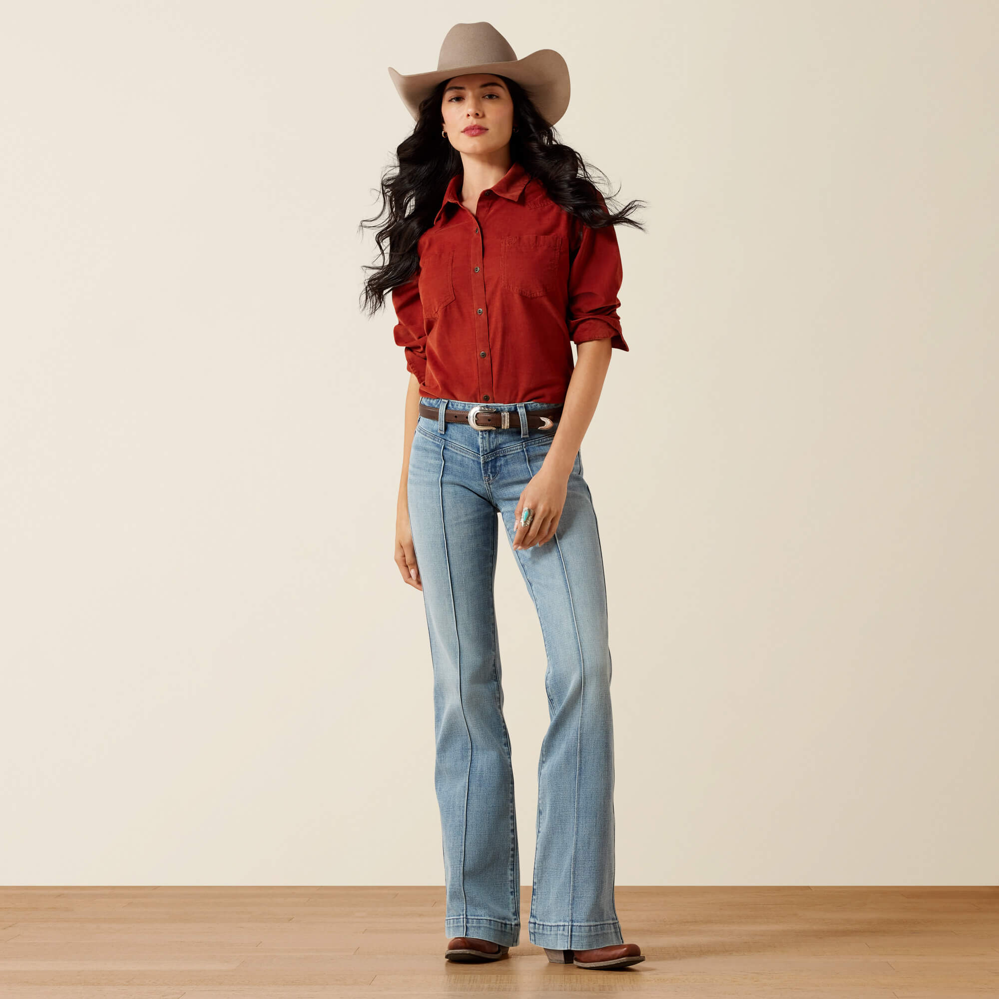 Perfect Rise Laney Slim Trouser Jeans Full - MONTEREY