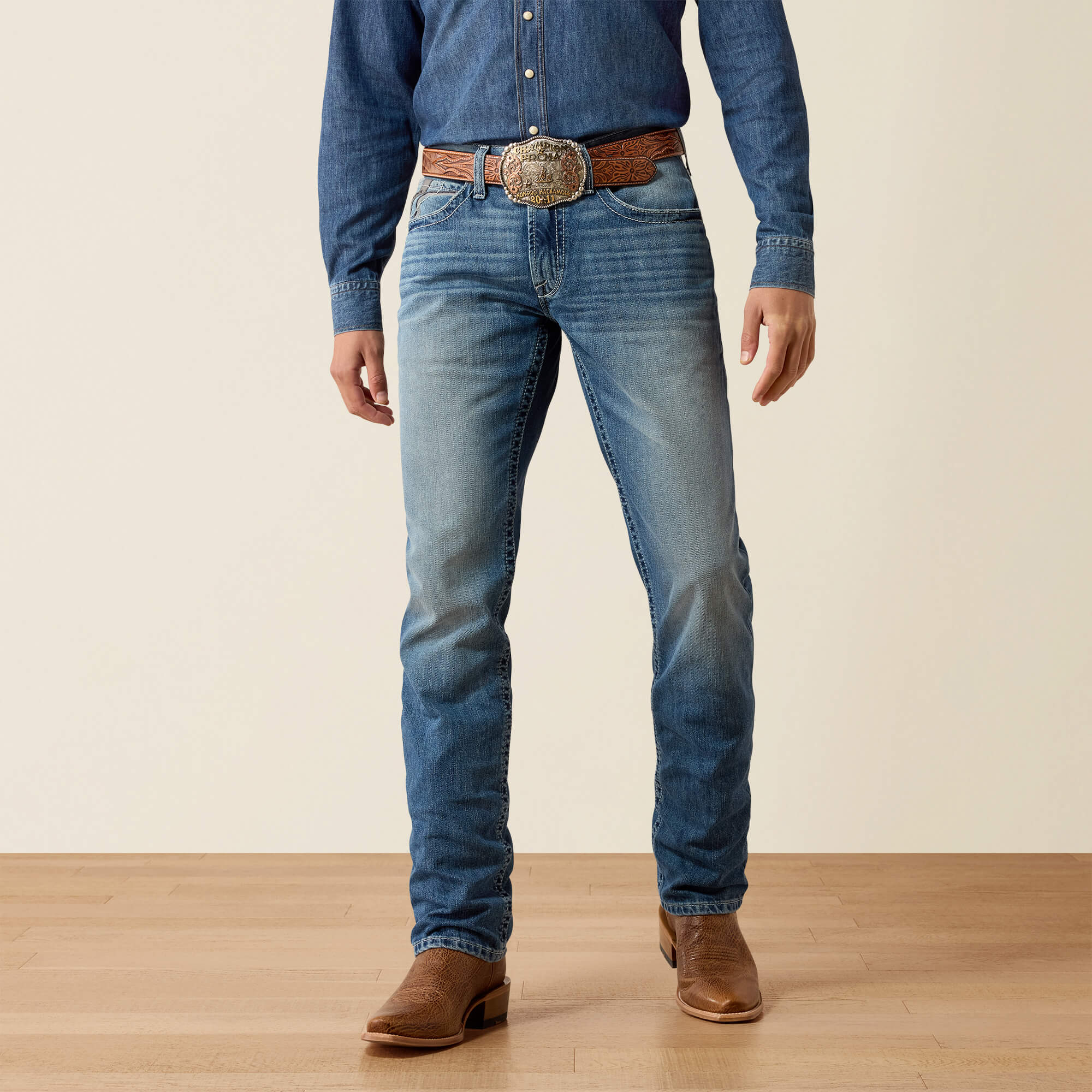 M4 Relaxed Rick Straight Leg Jeans Front - MIDWAY