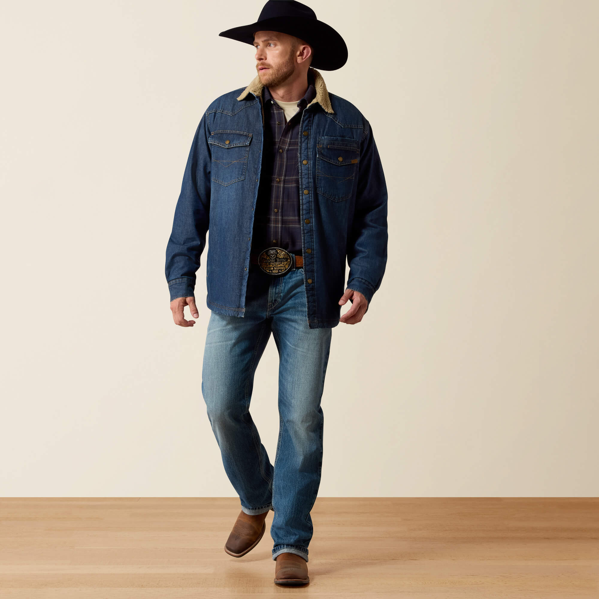 Sherpa Lined Shirt Jacket Full - STEWART