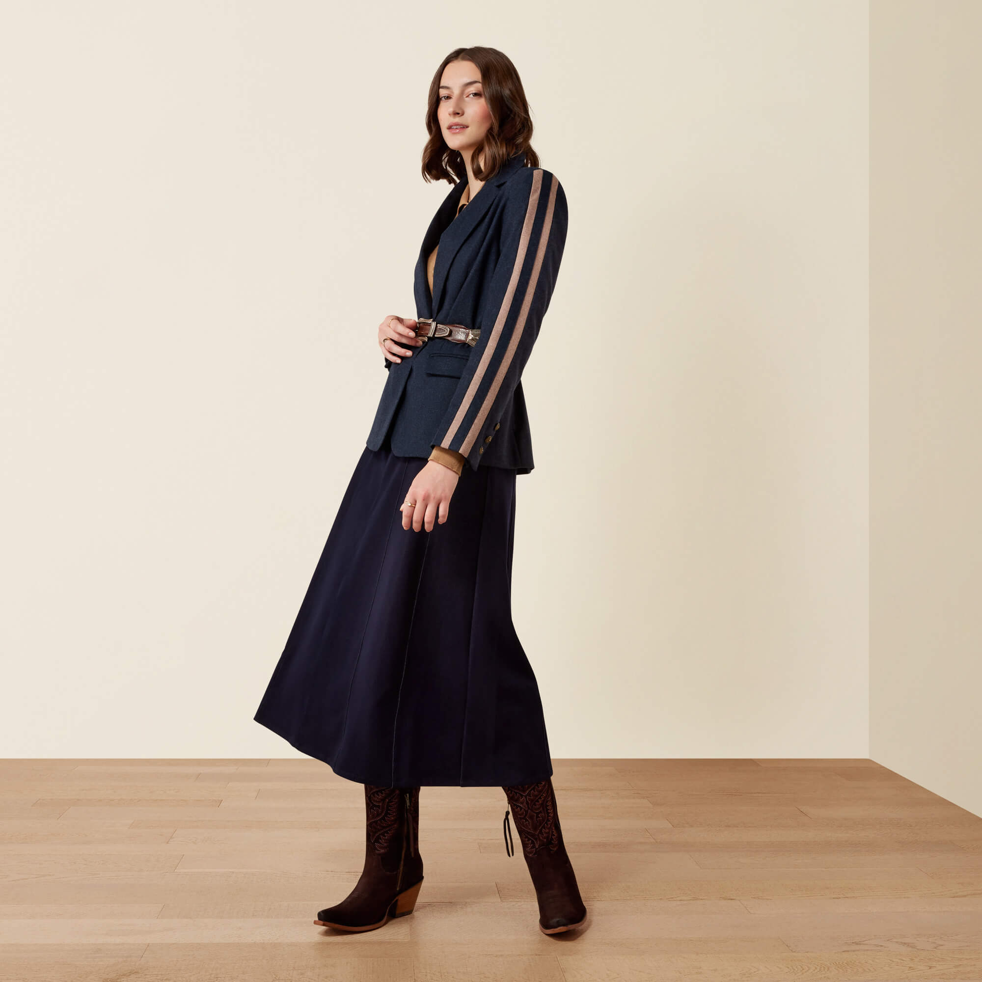 Highworth Skirt 02 - REIN BLUE