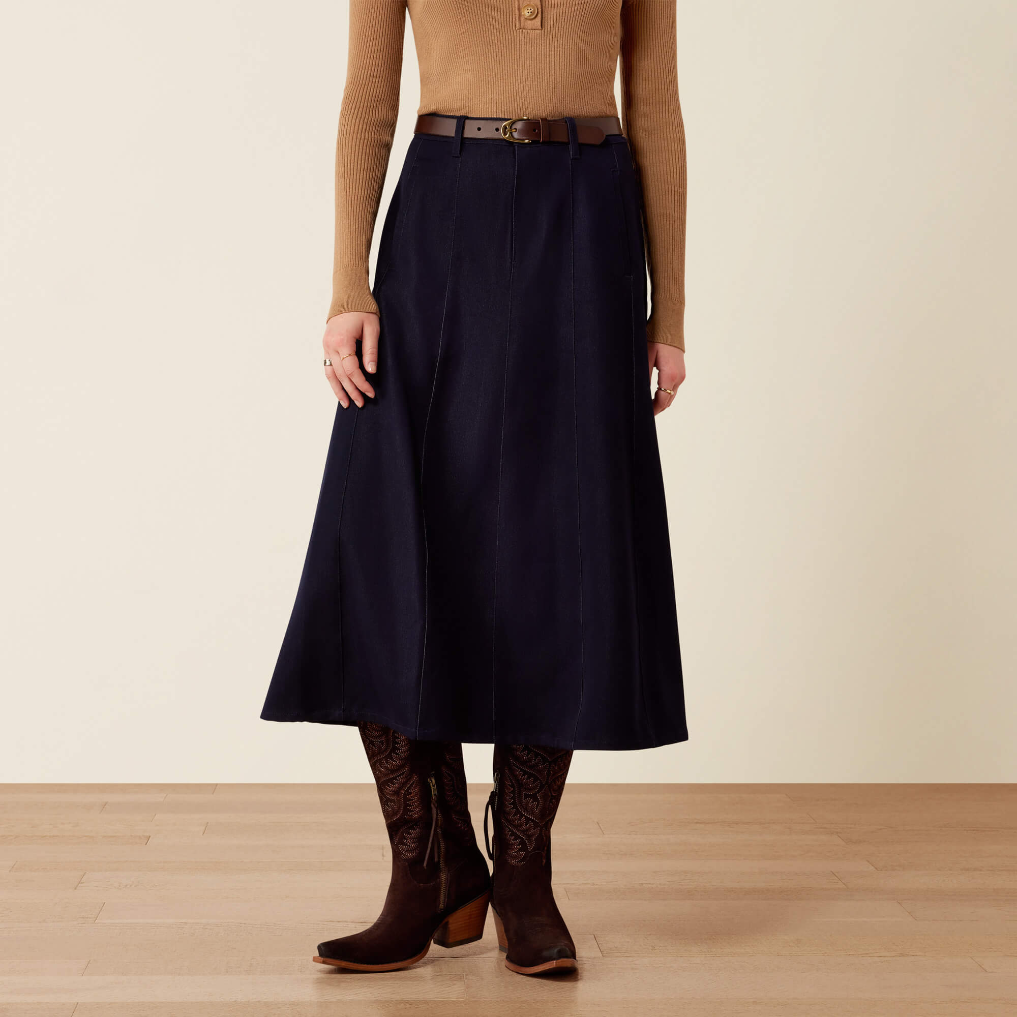 Highworth Skirt Front - REIN BLUE