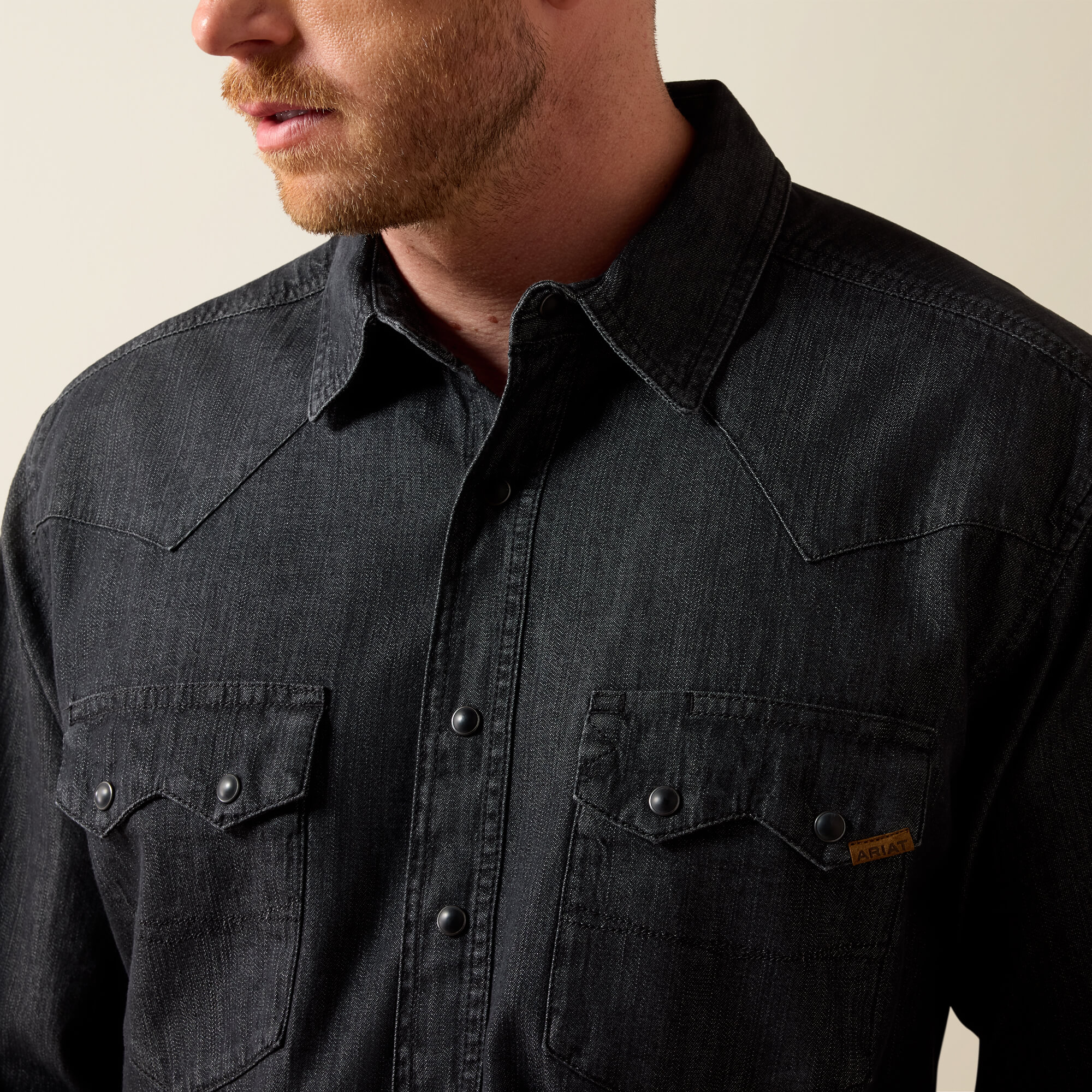 Classic Fit Sawtooth Denim Shirt 01 - CARL