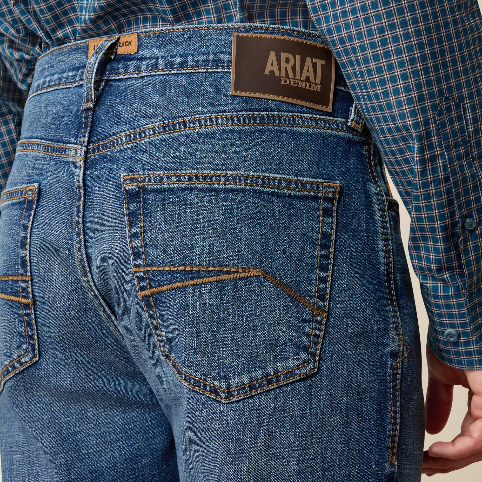 M7 Slim Garth Classic Rise Straight Leg Jeans Back - ALEX