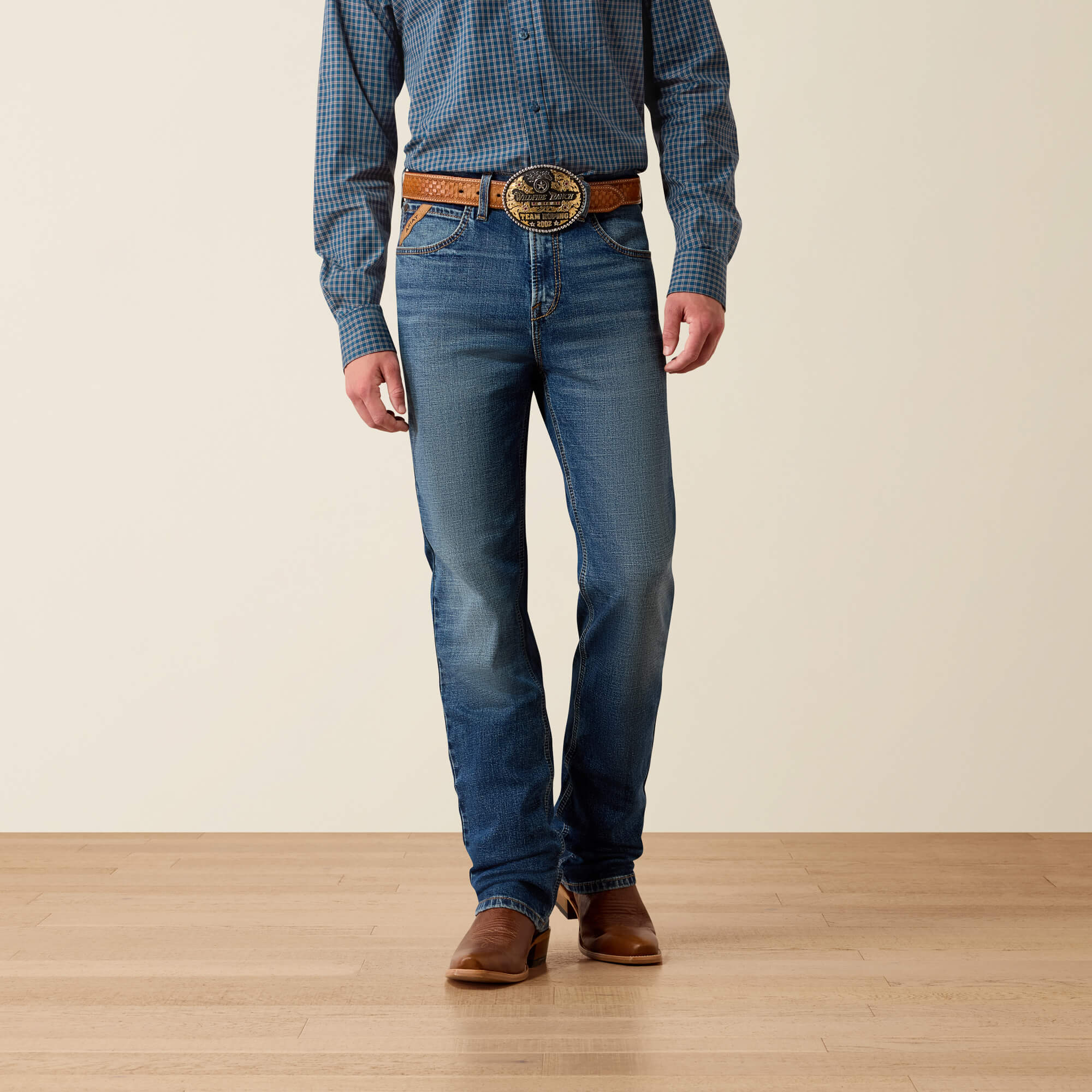 M7 Slim Garth Classic Rise Straight Leg Jeans Front - ALEX