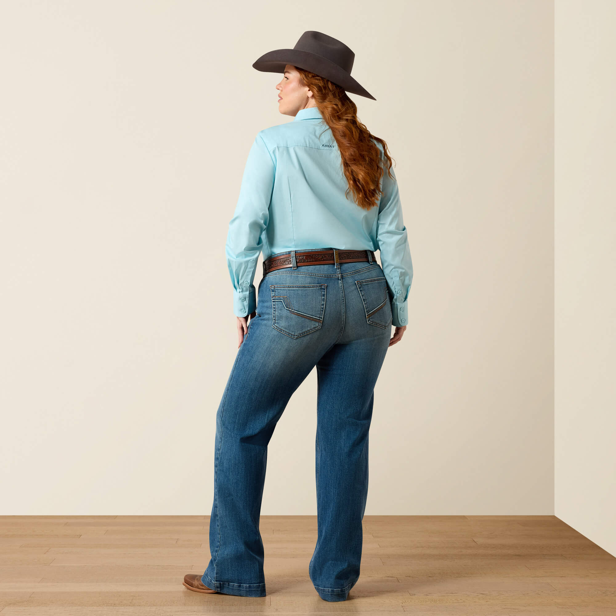 Mid Rise Fabiana Trouser Jeans Back Plus - ALBUQUERQUE