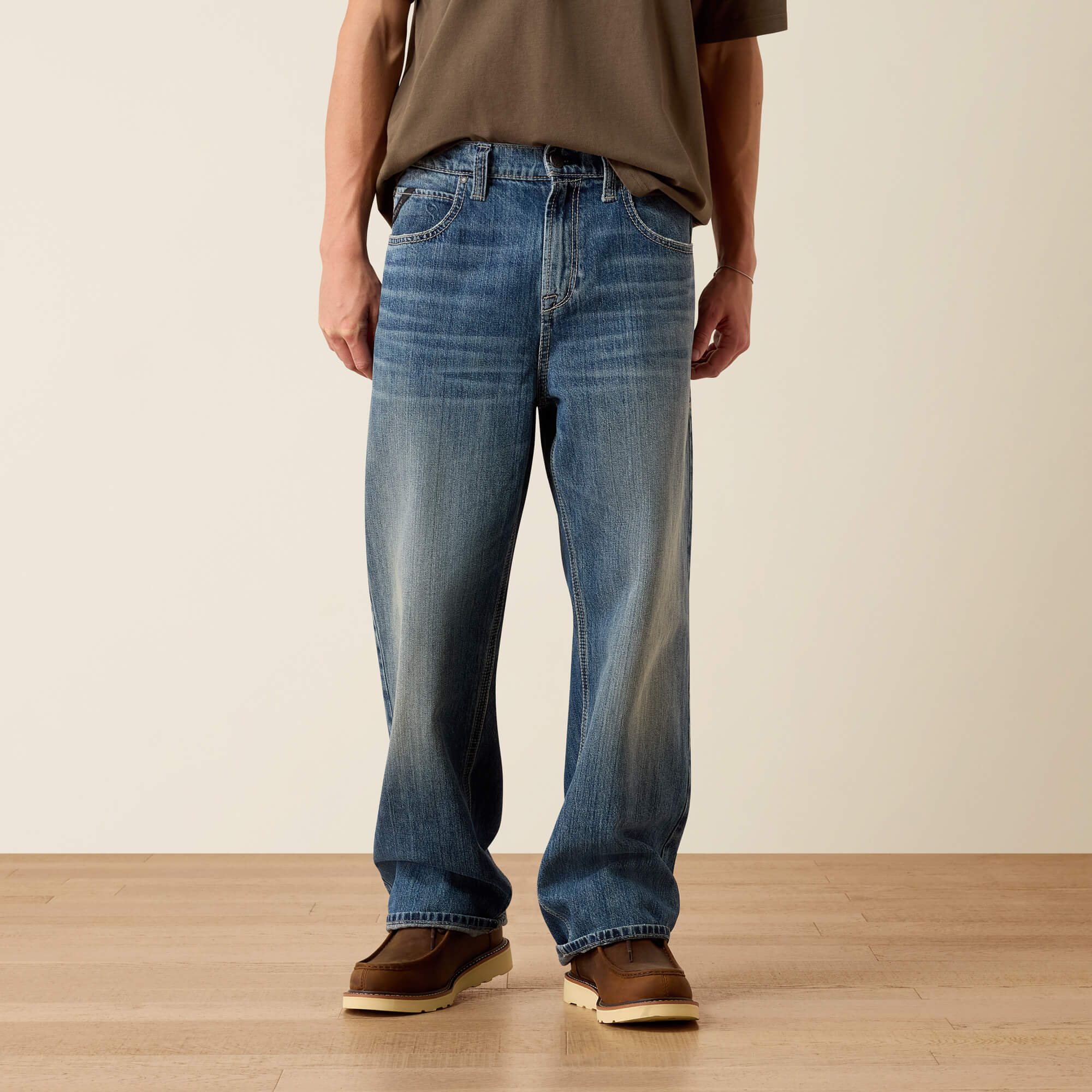 Baggy Fit Amos Jeans Front - JOSH