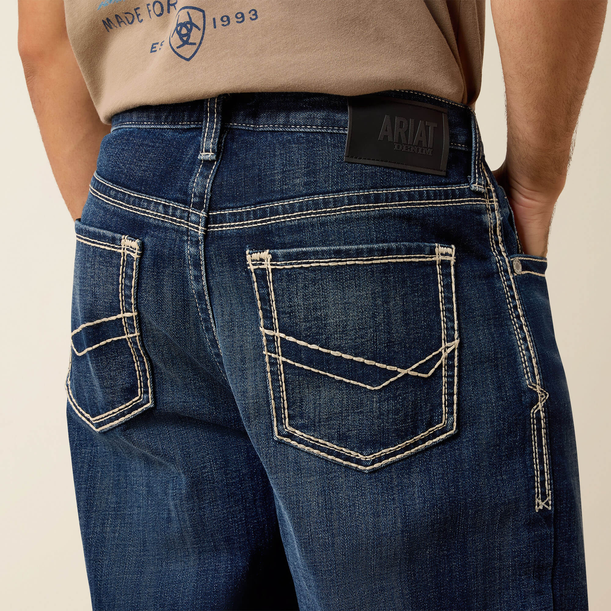 Baggy Fit Ryan Jeans Back - HUGO