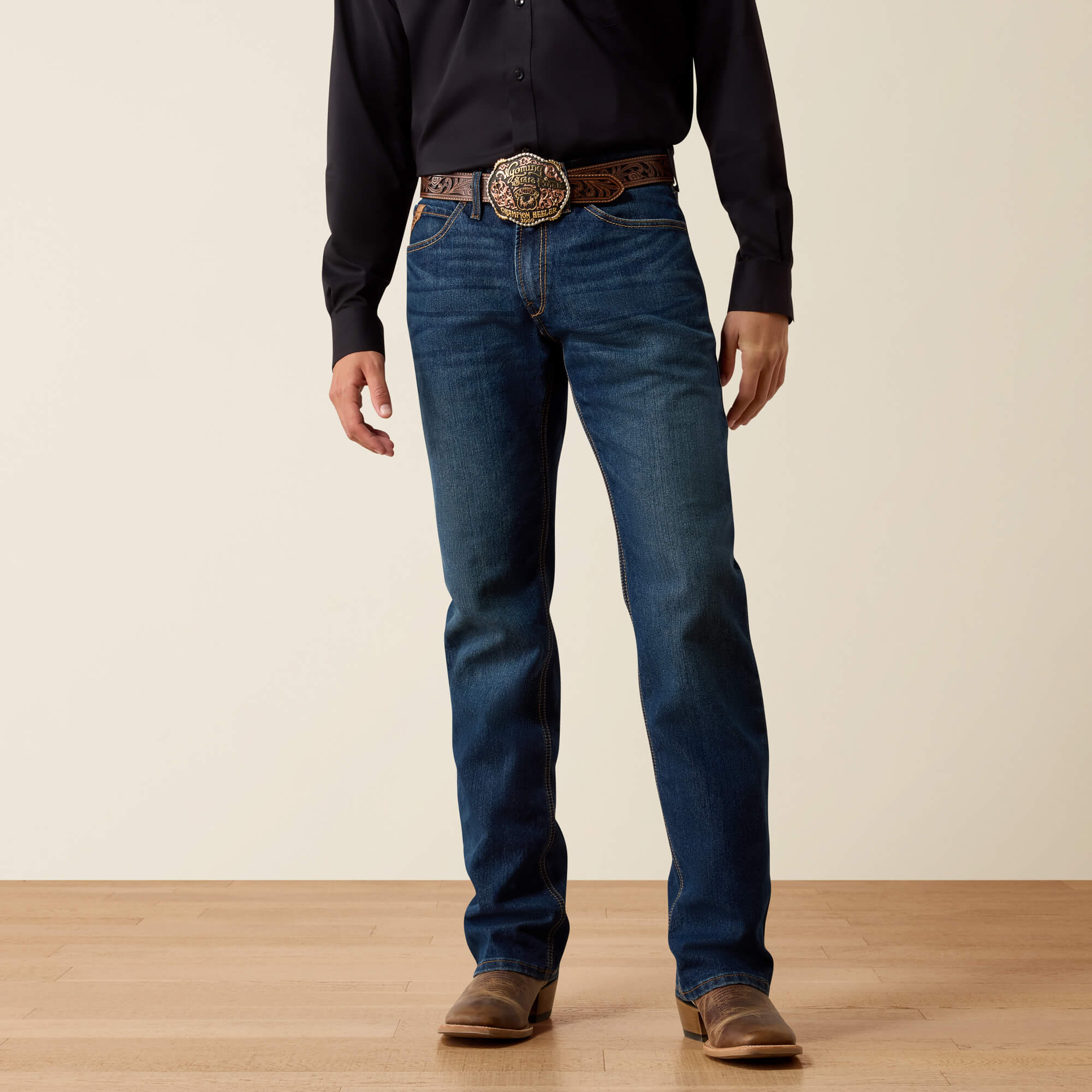 M4 Relaxed Lincoln Boot Cut Jeans Front - COLMAN