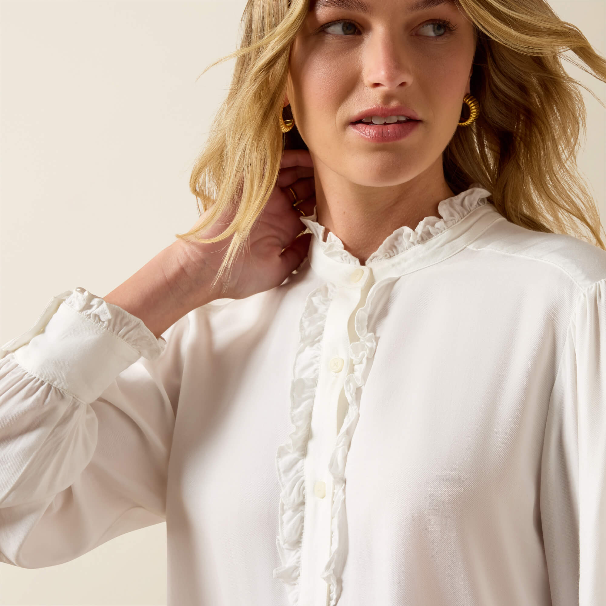 Cricklade Blouse 01 - WHITE