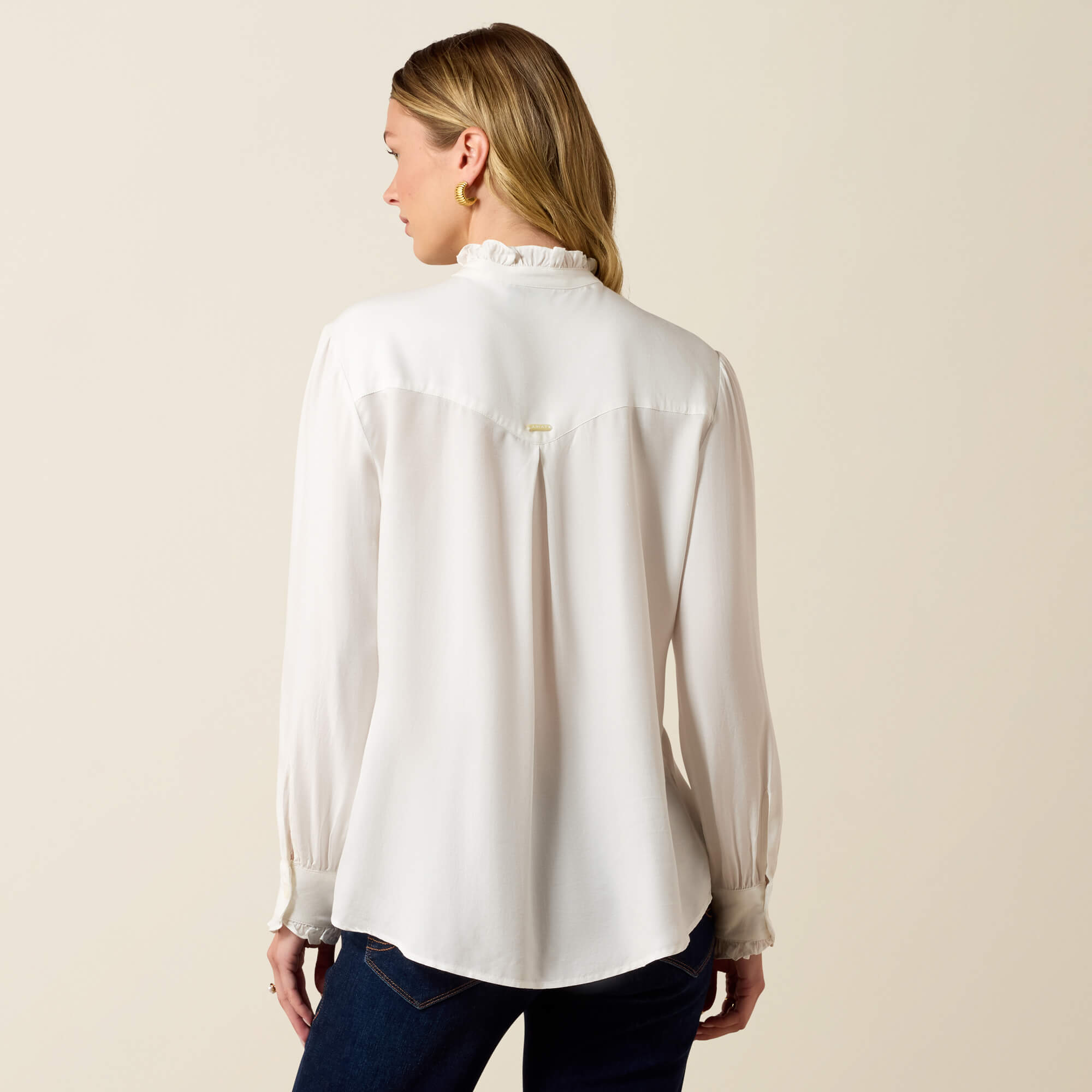 Cricklade Blouse Back - WHITE