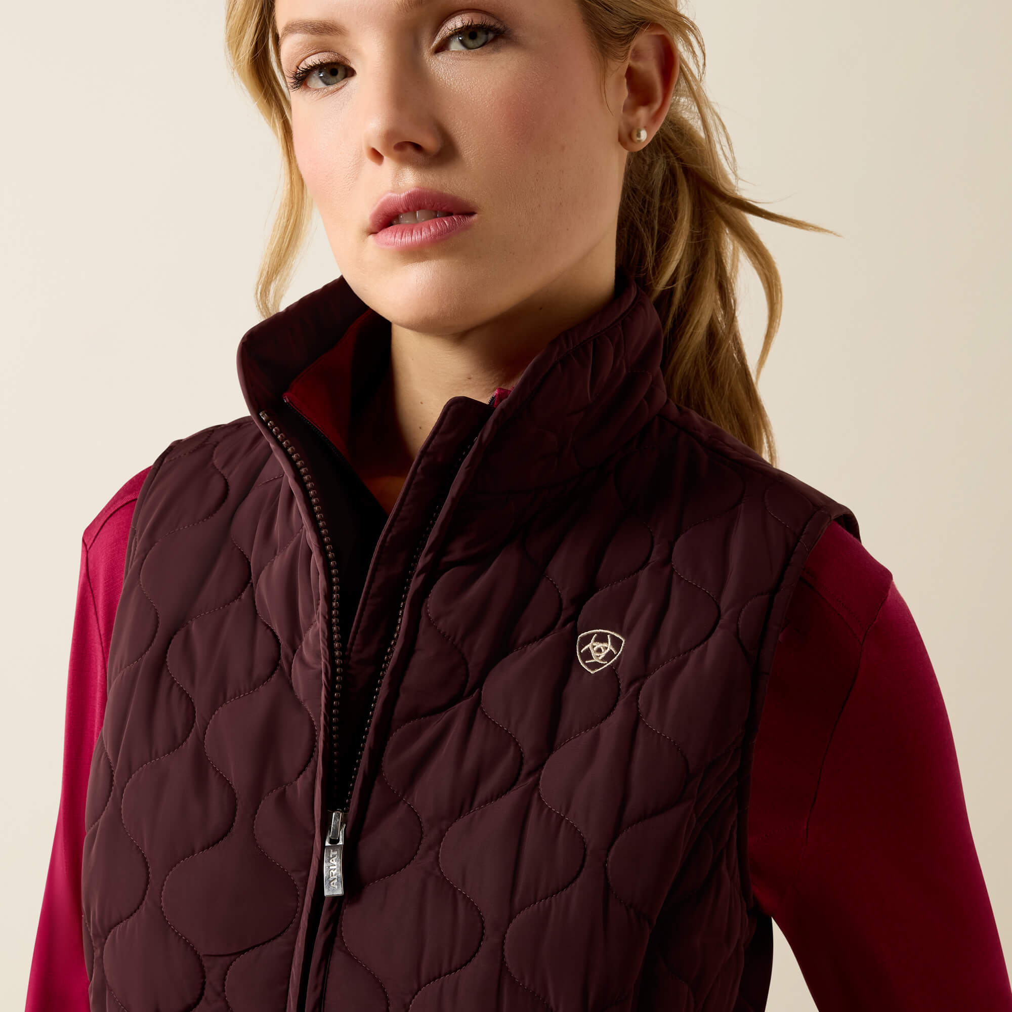 Ashley 2.0 Insulated Vest 01 - CHOCOLATE PLUM
