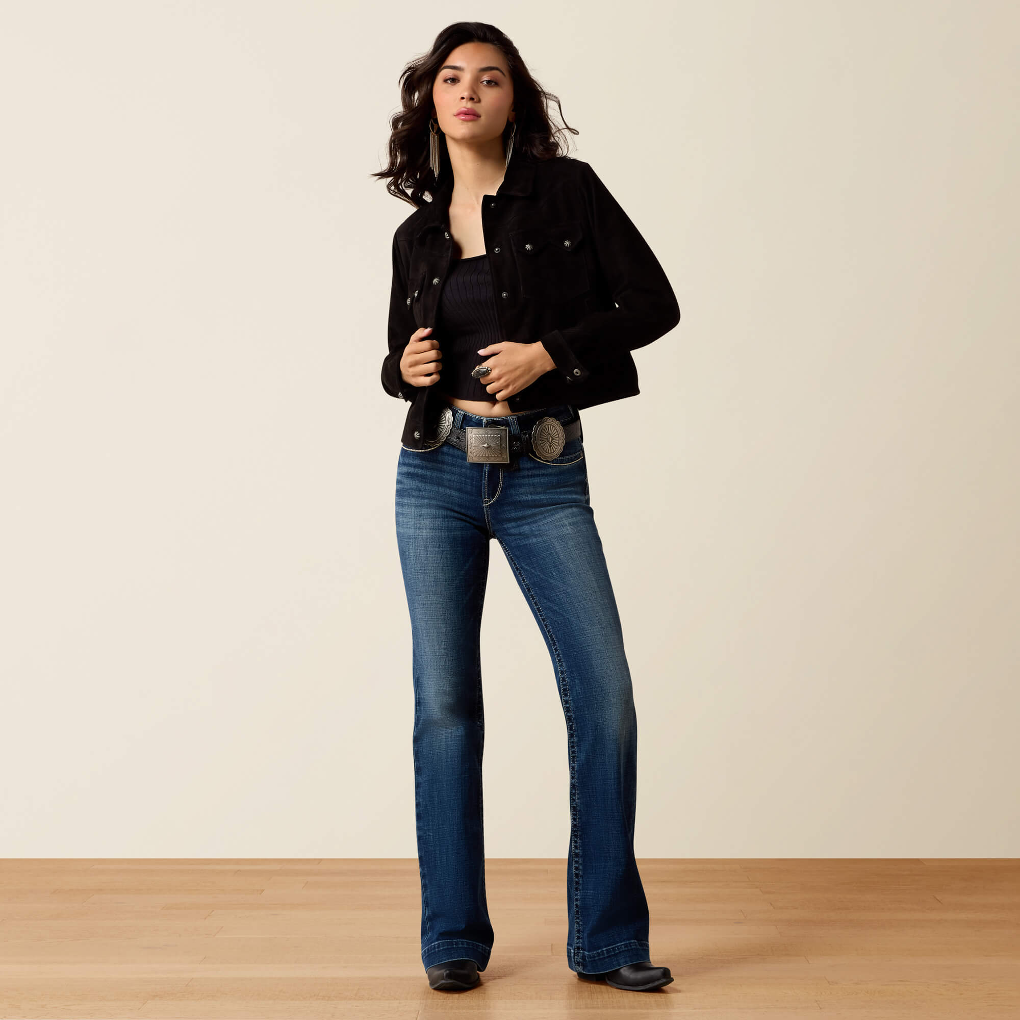 High Rise Teresa Slim Trouser Jeans Full - DECATUR