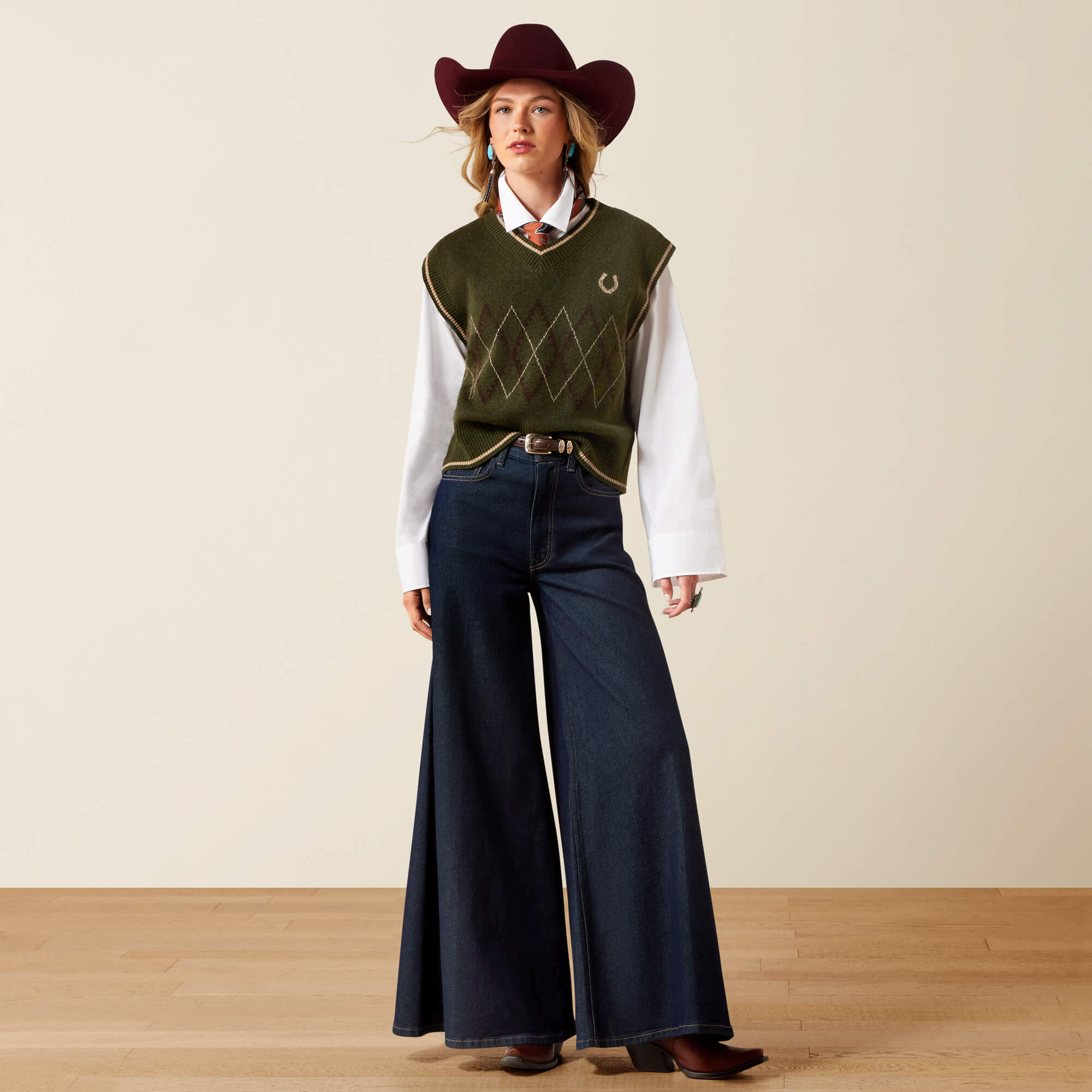 Wichita Sweater Vest Full - IVY GREEN