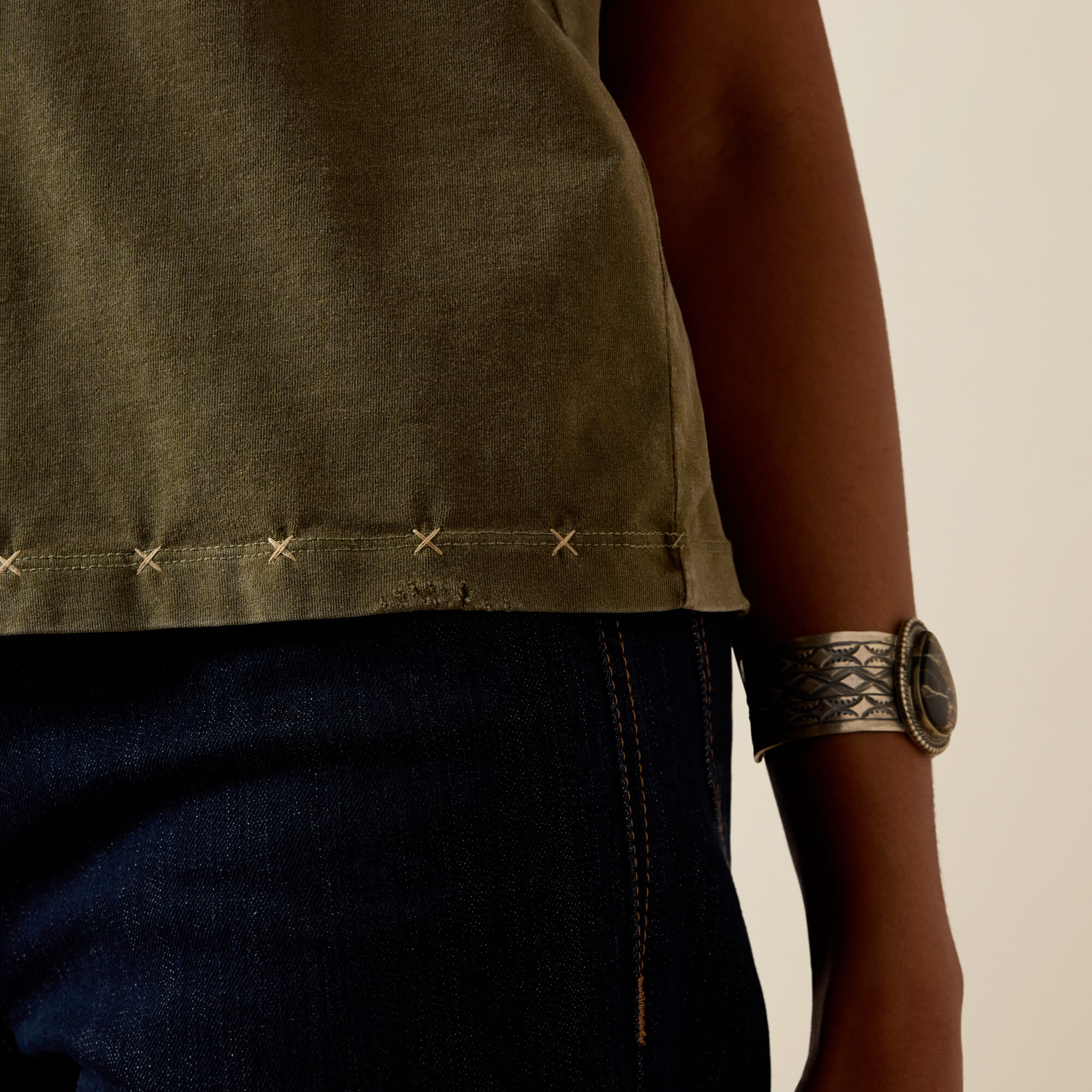 Roping T-Shirt 02 - IVY GREEN