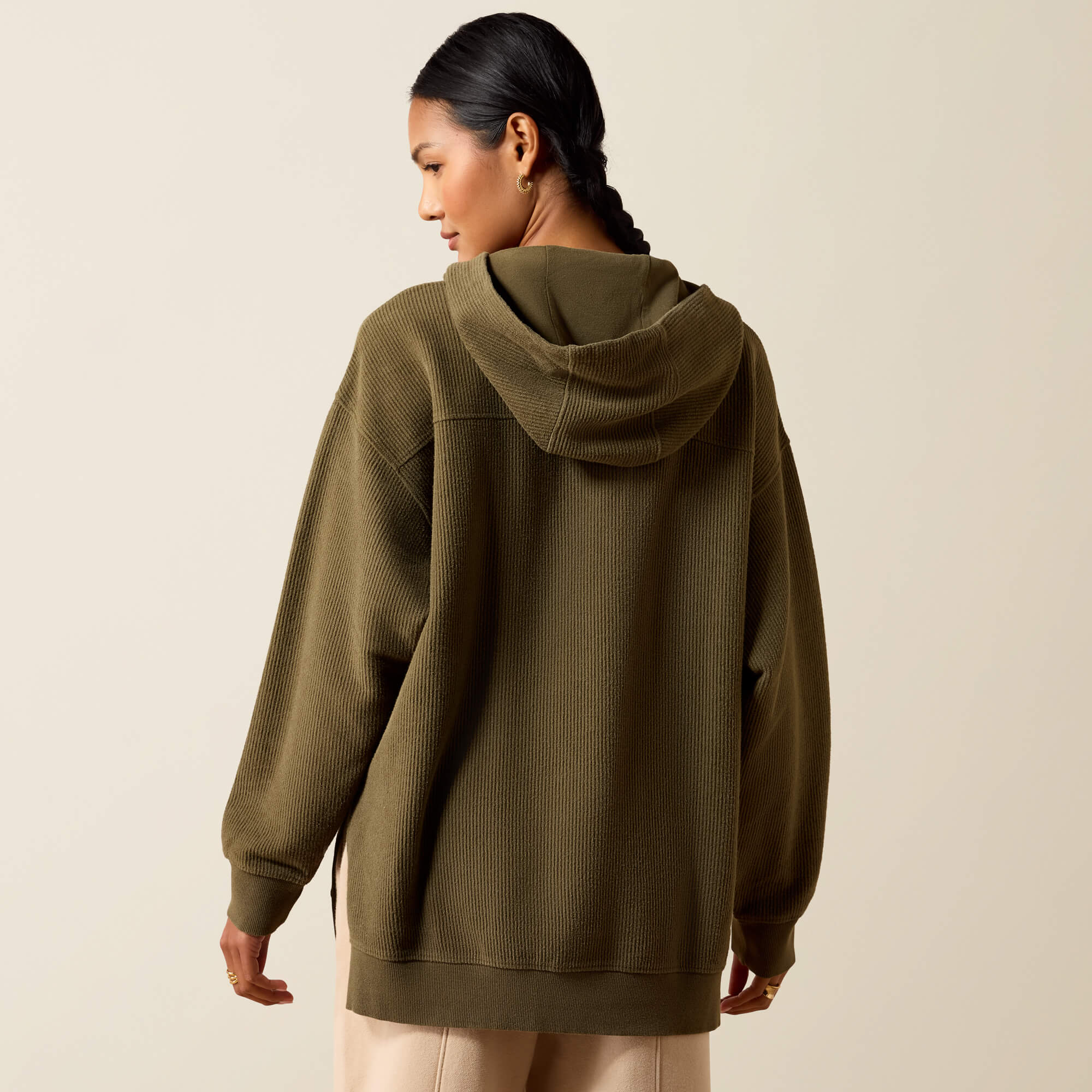 Valencia Hoodie Back - IVY GREEN