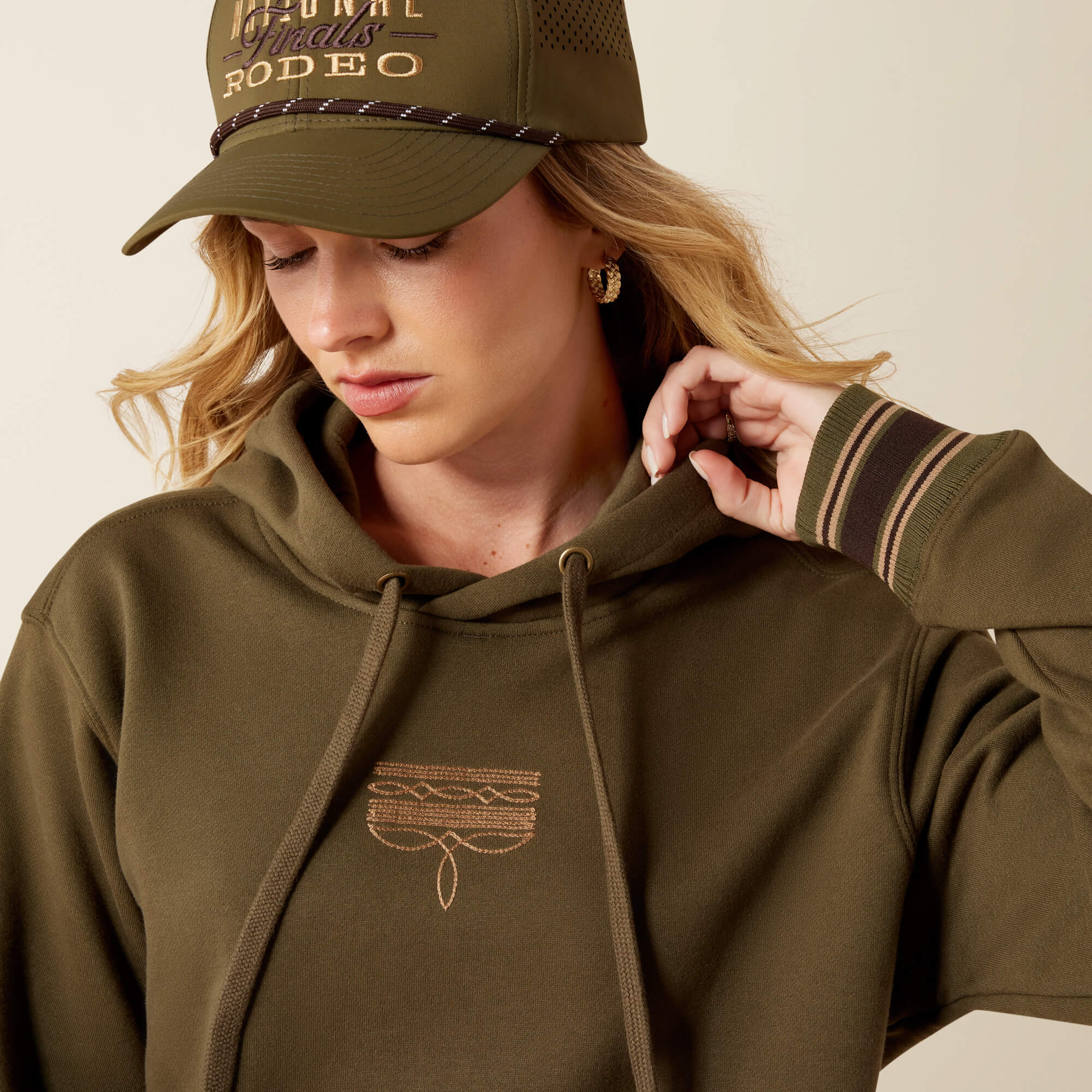 Threaded Through Hoodie 01 - IVY GREEN