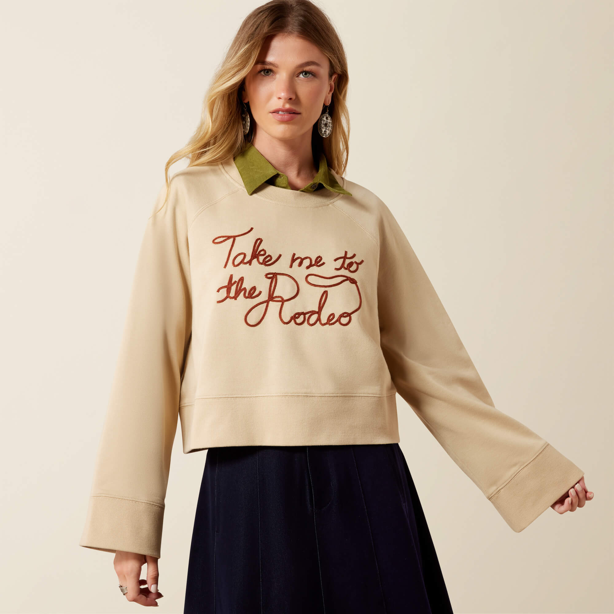 Sydney Sweatshirt Front - IRISH CREAM