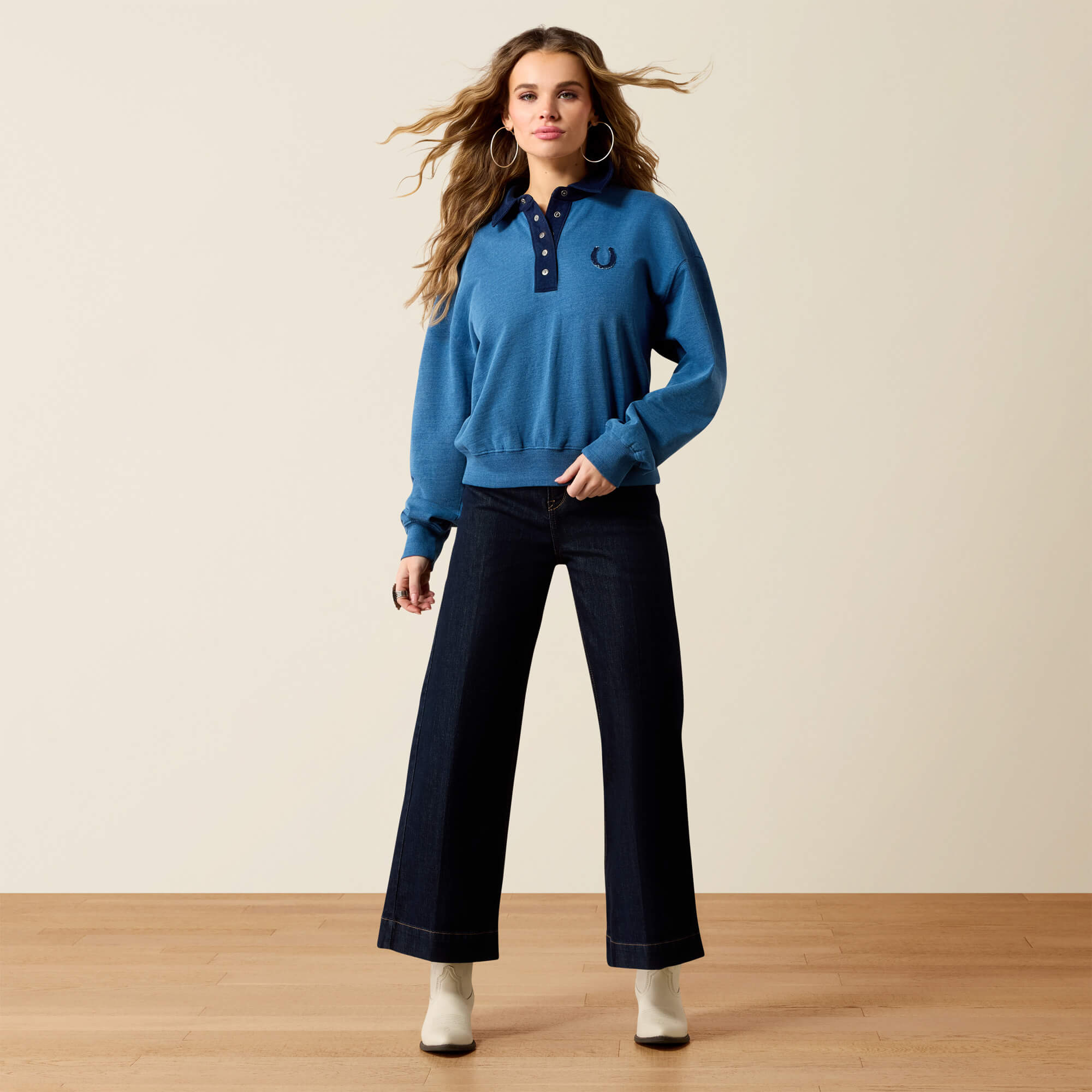Hold Your Horses Sweatshirt Full - INDIGO