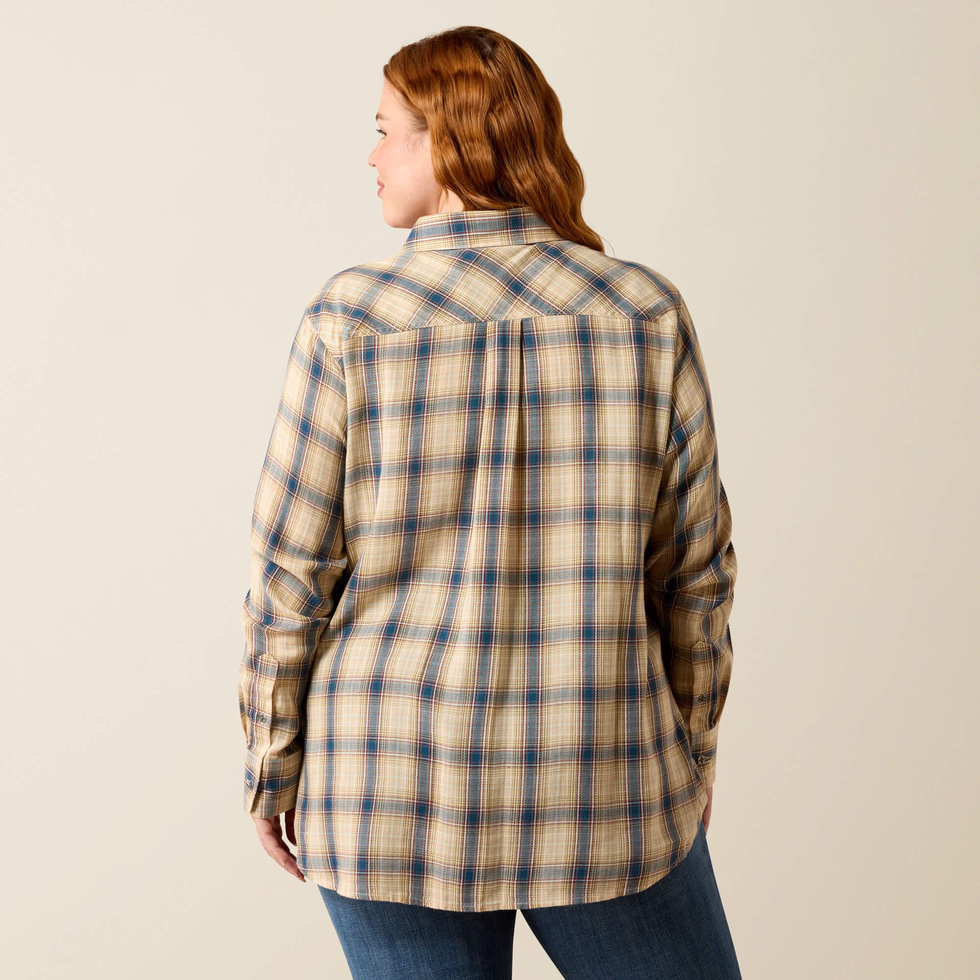 Billie Jean Shirt Back Plus - HORIZON PLAID