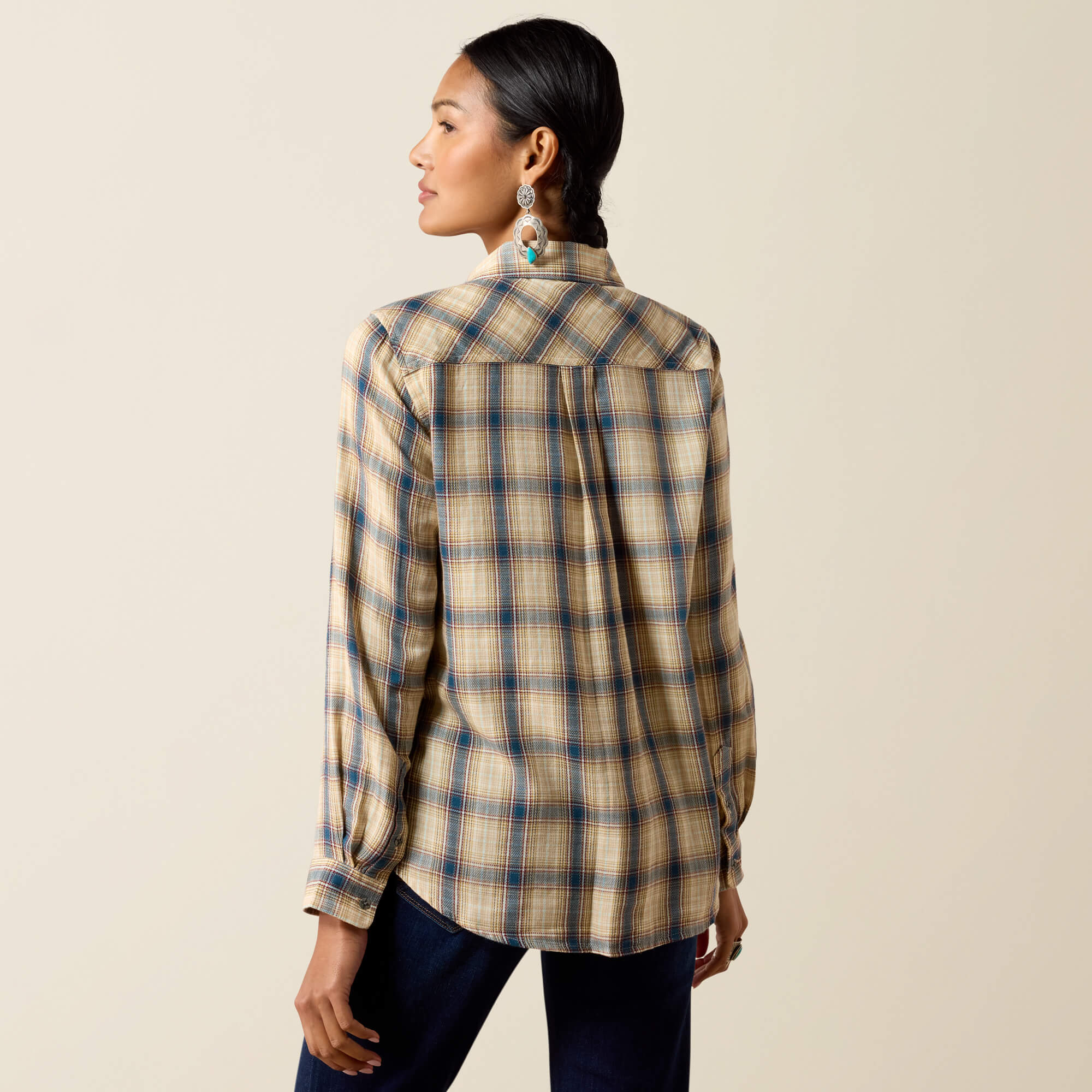 Billie Jean Shirt Back - HORIZON PLAID