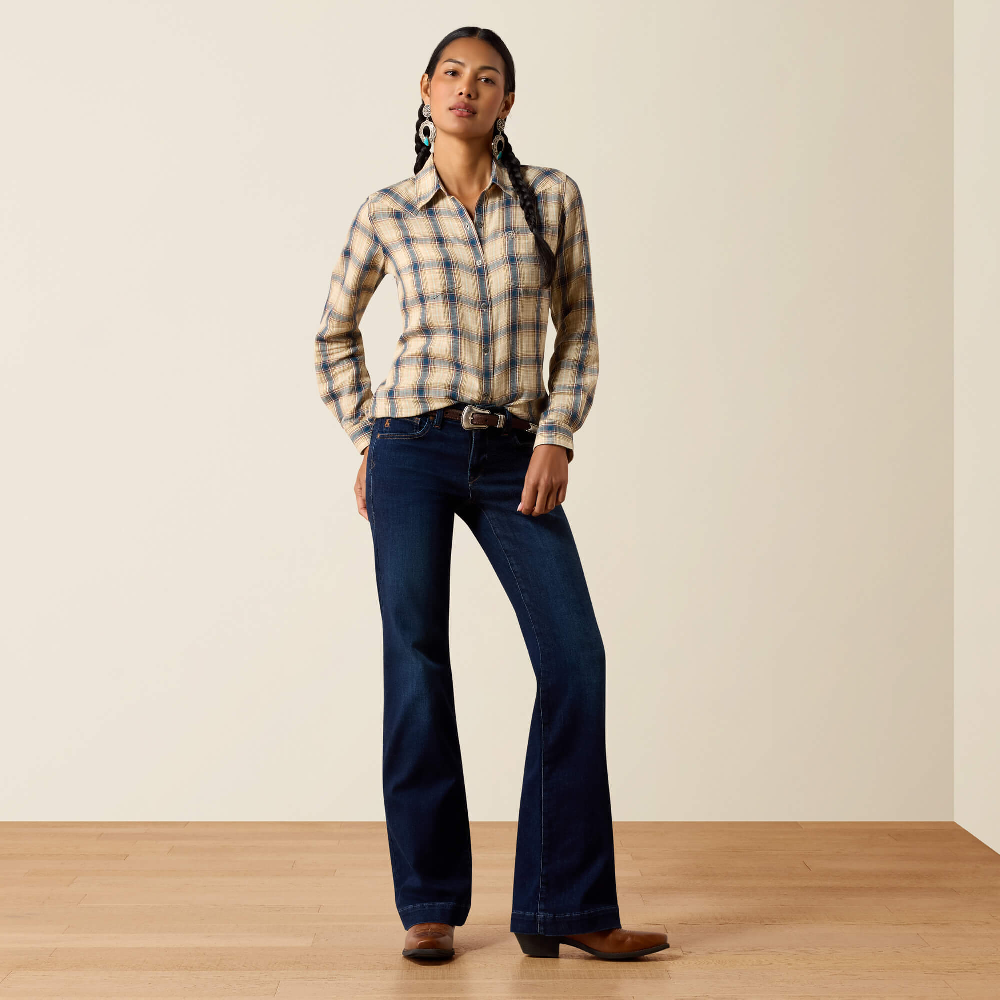 Billie Jean Shirt Full - HORIZON PLAID